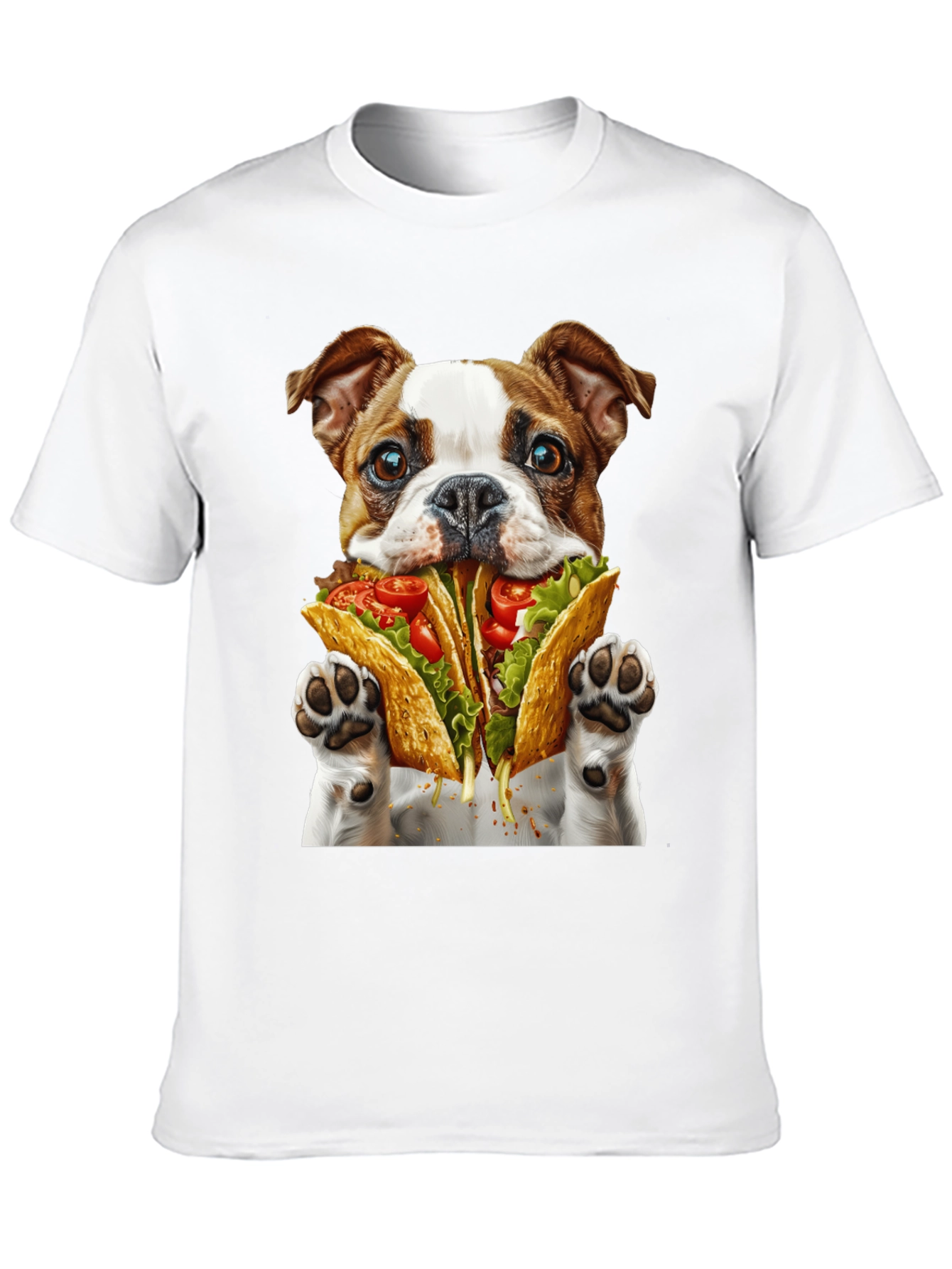 Dog Eating Tacos Graphic Tee