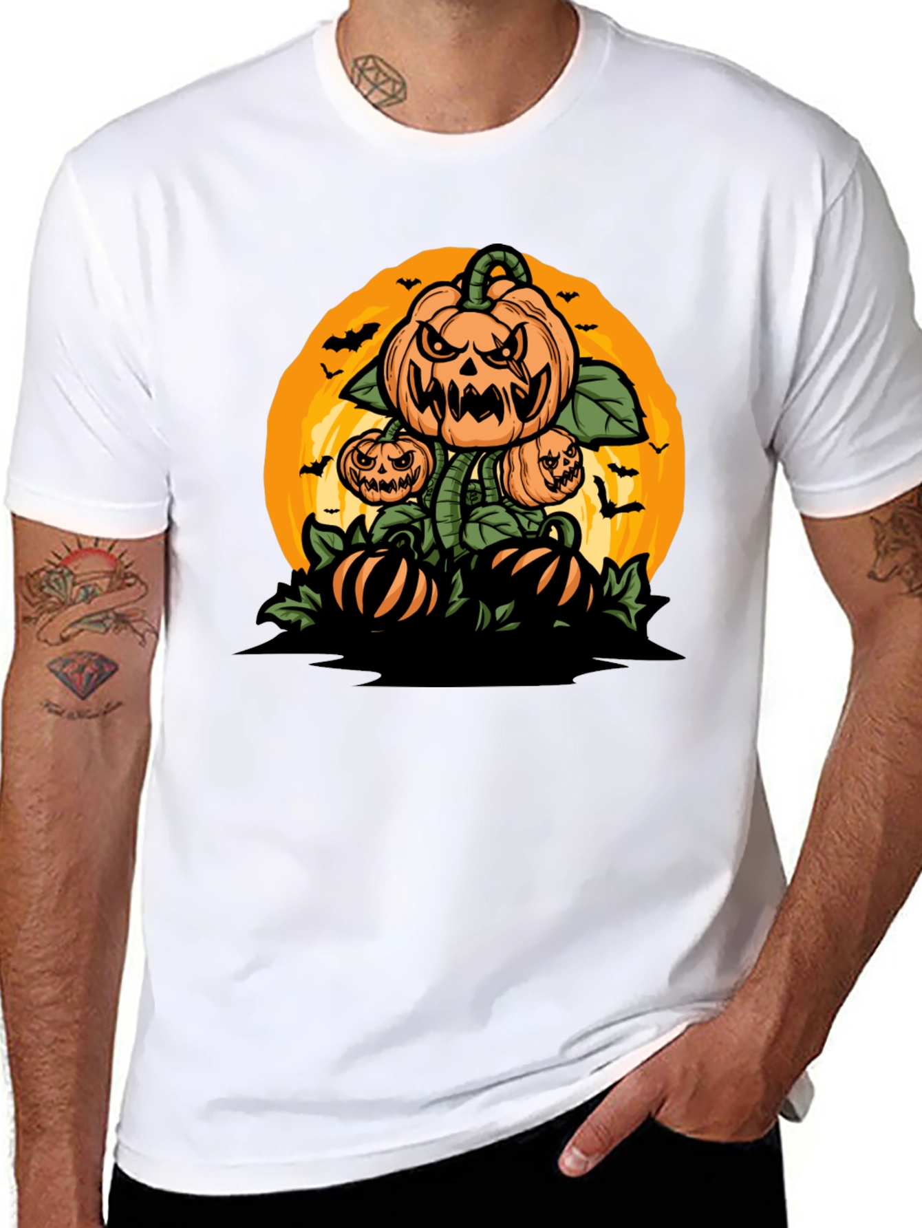 Halloween Pumpkin Patch Graphic Tee