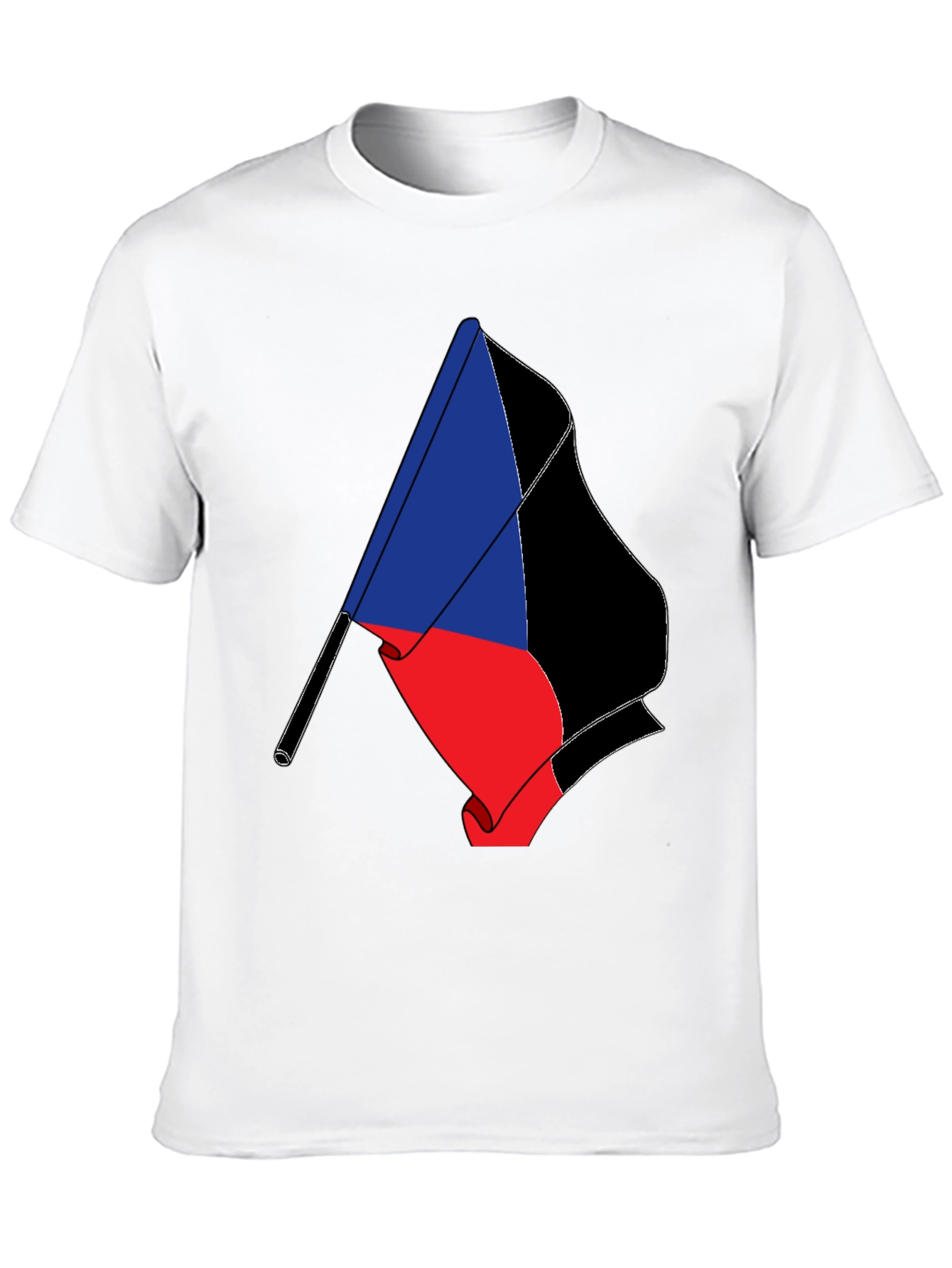 Flag Graphic Tee - Black Short Sleeve T-Shirt