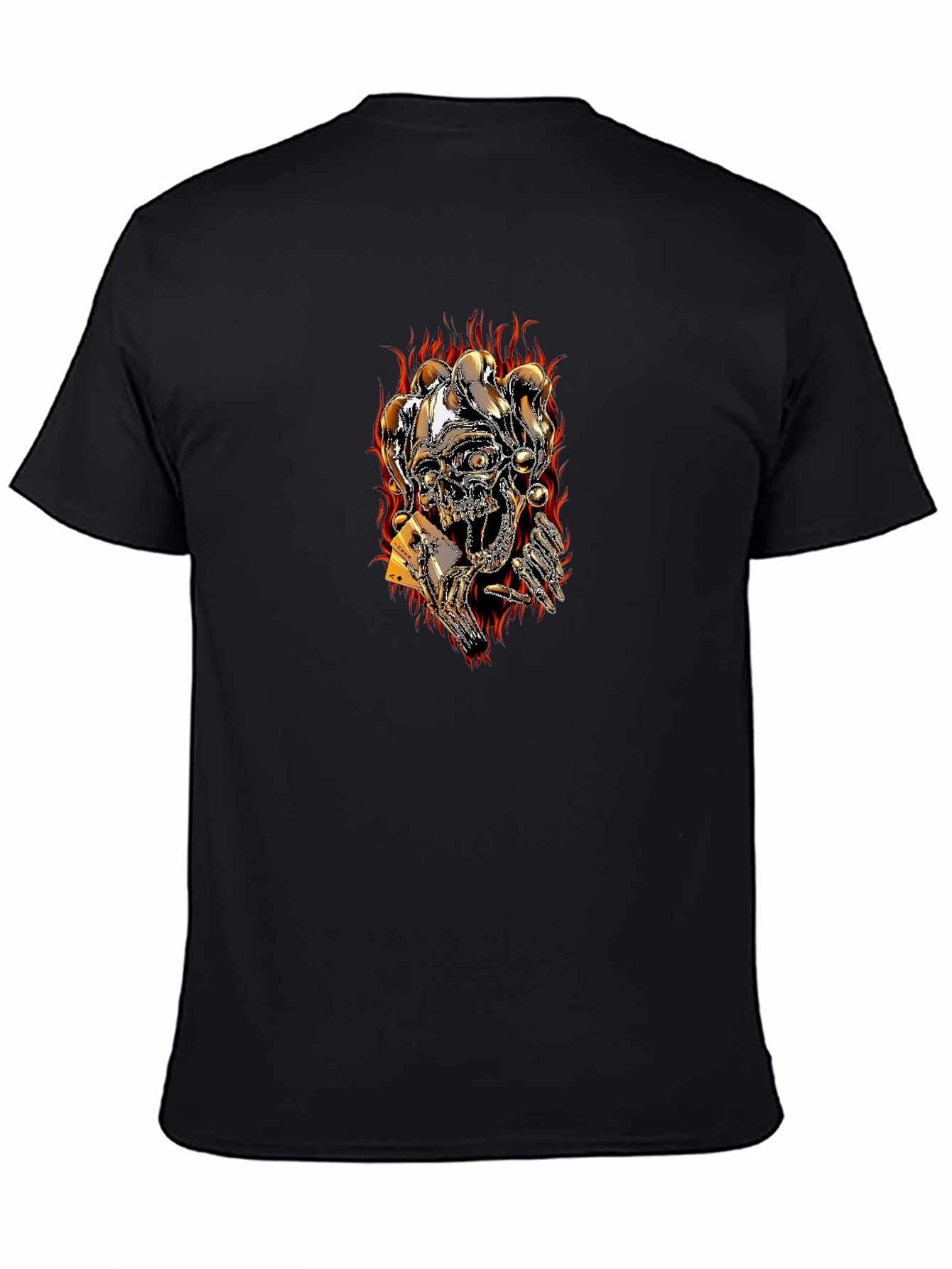 Skull Joker Playing Card Graphic Tee