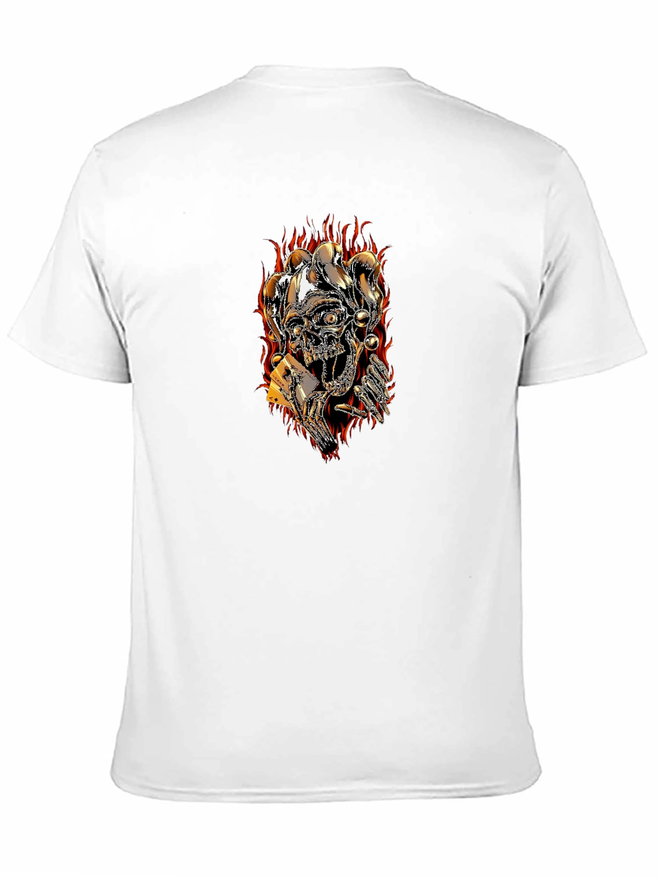 Skull Joker Playing Card Graphic Tee