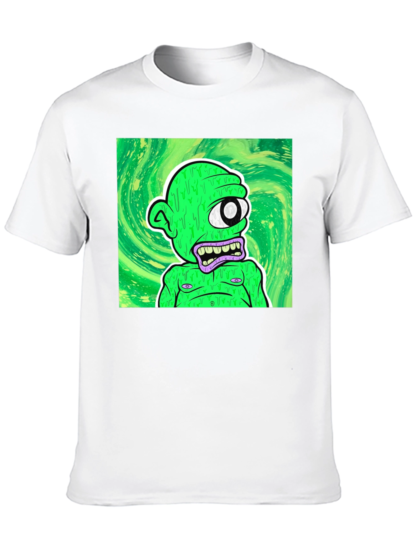 One-Eyed Green Monster T-Shirt - Unique Graphic Tee