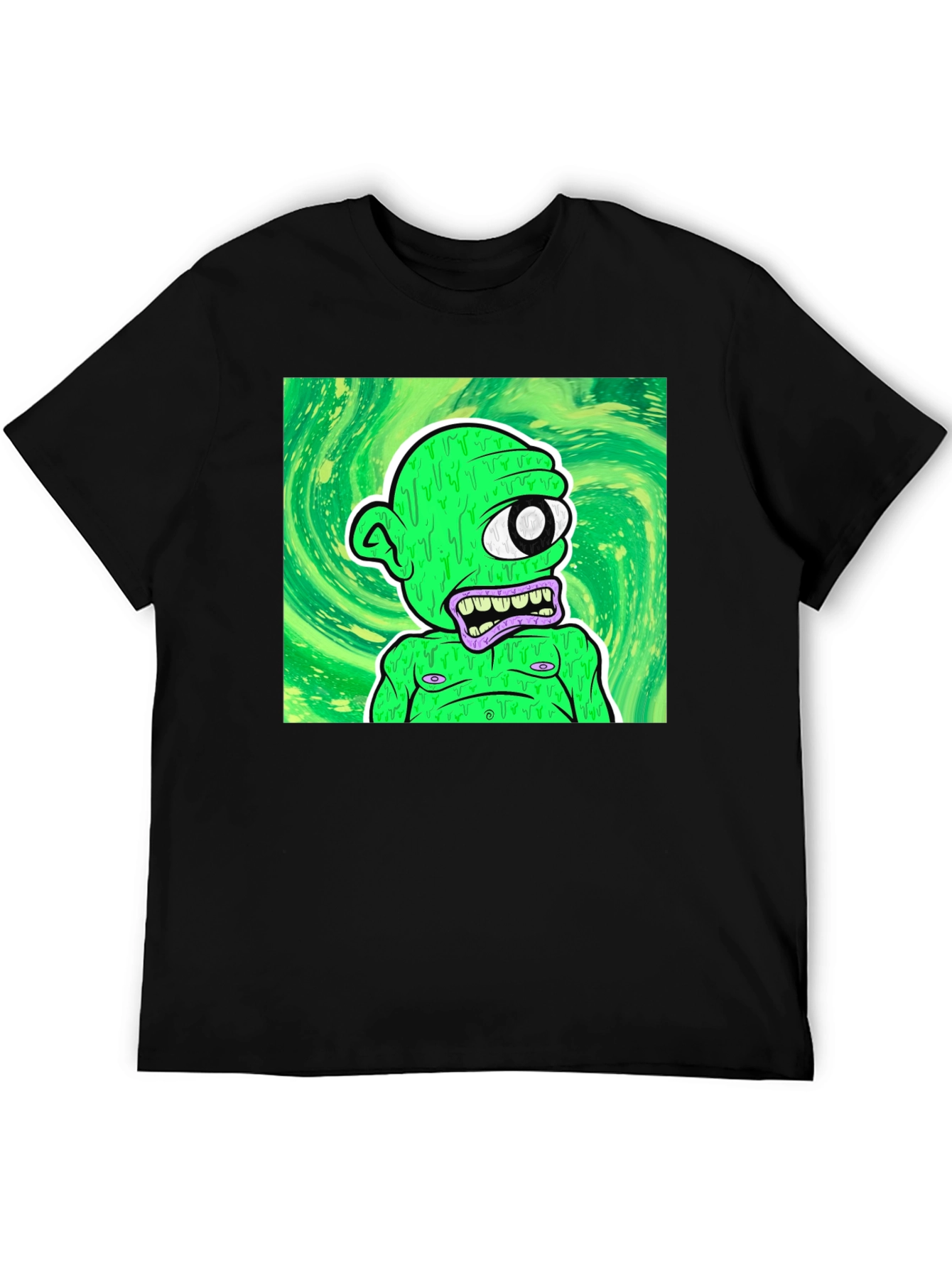 One-Eyed Green Monster T-Shirt - Unique Graphic Tee
