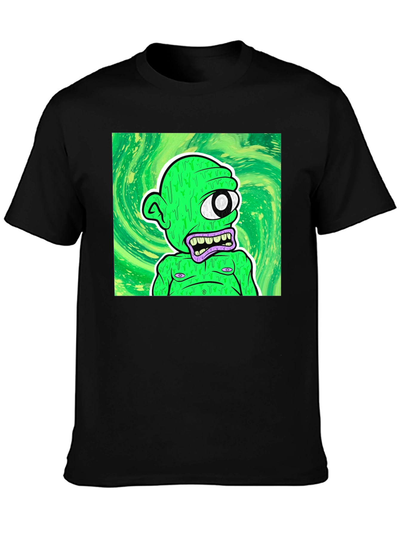 One-Eyed Green Monster T-Shirt - Unique Graphic Tee