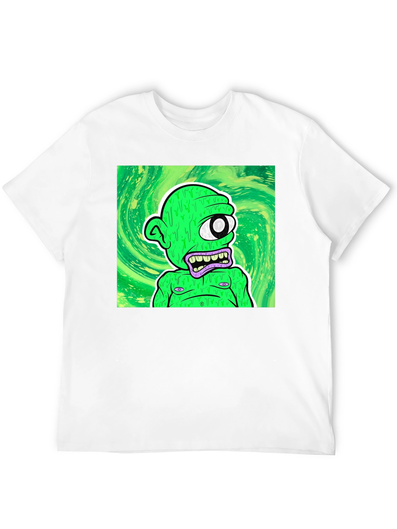 One-Eyed Green Monster T-Shirt - Unique Graphic Tee