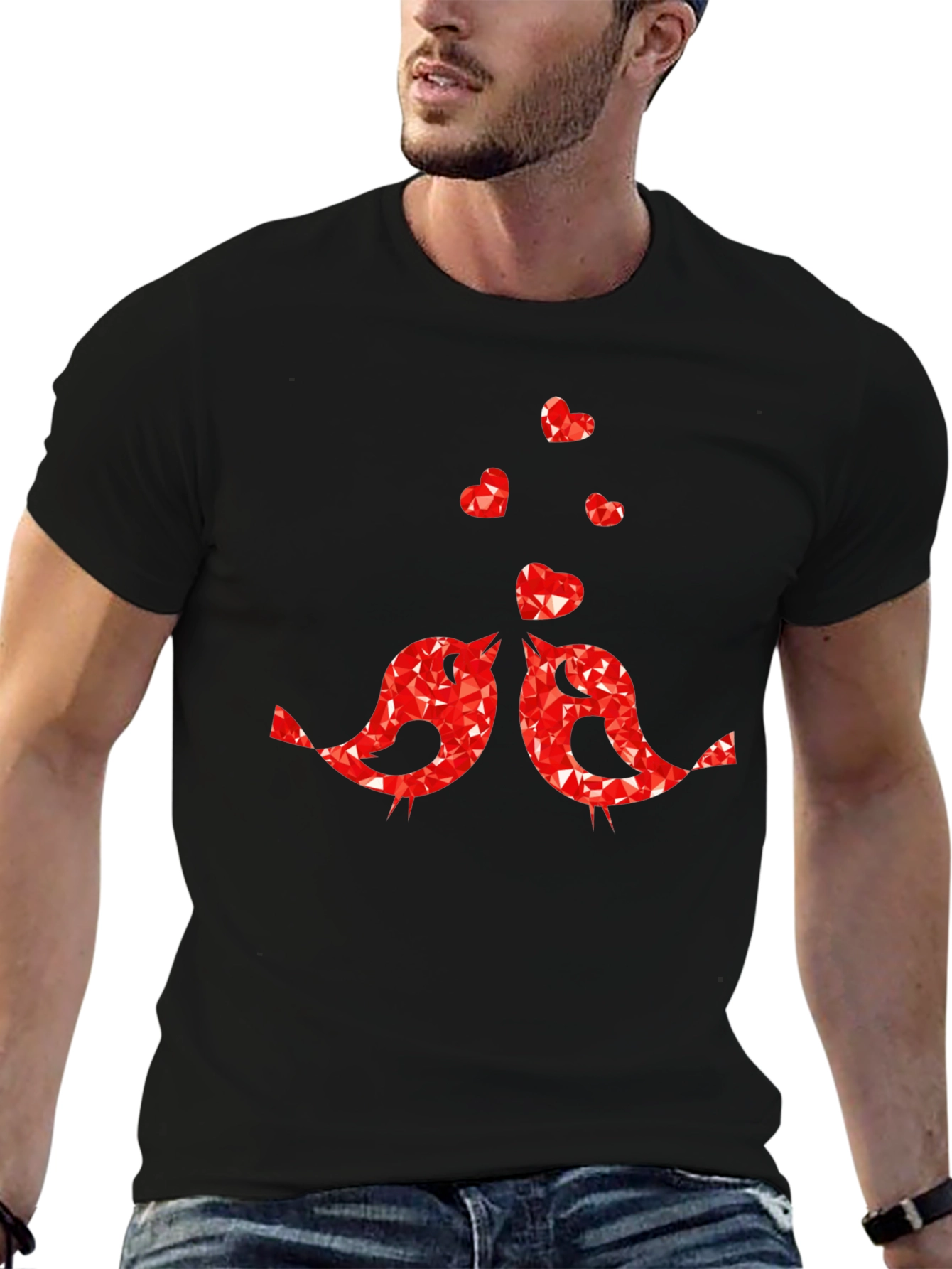 Love Birds Graphic Tee - Valentines Day T-Shirt