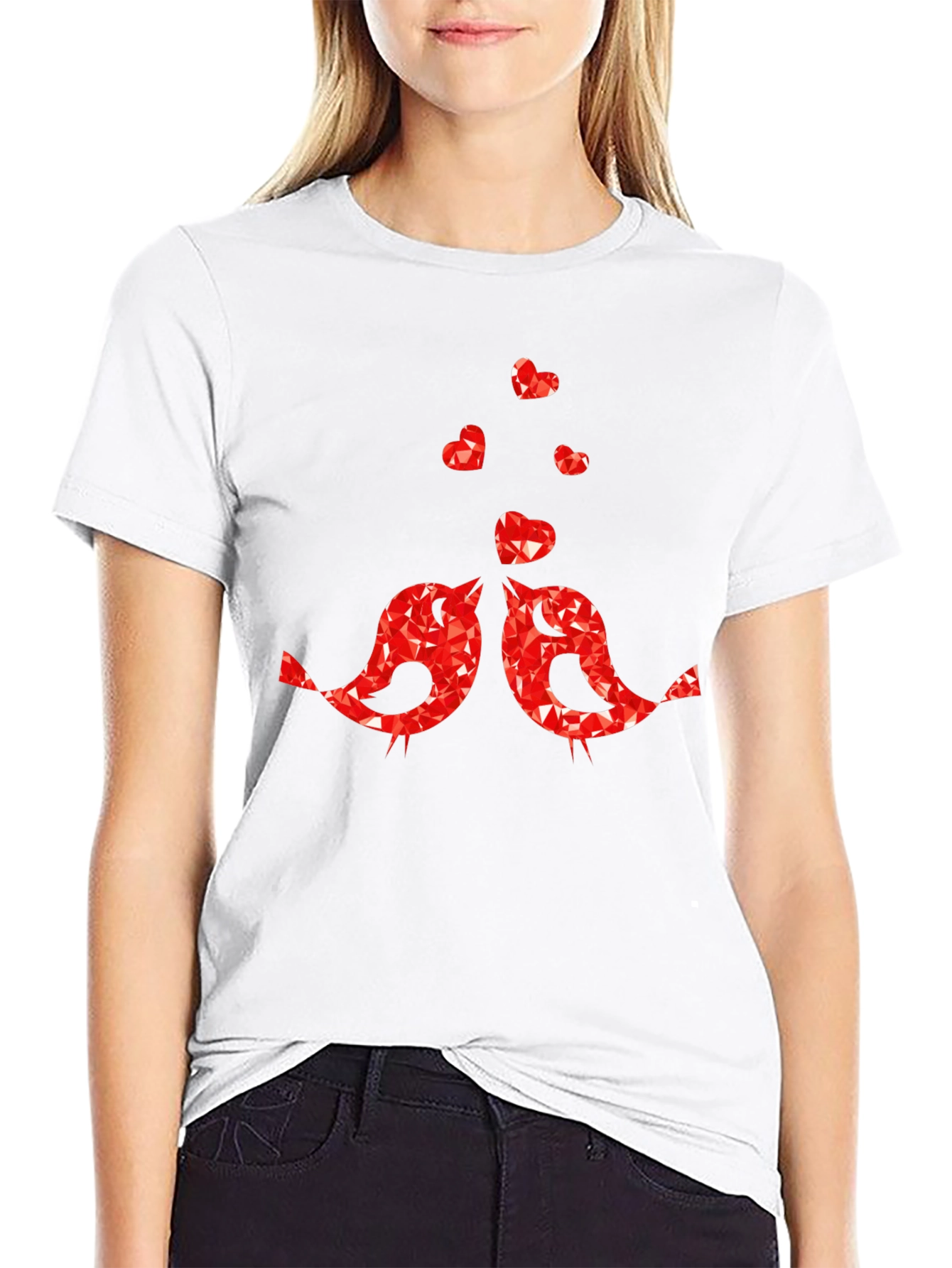 Love Birds Graphic Tee - Valentines Day T-Shirt