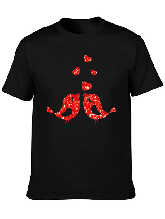 Love Birds Graphic Tee - Valentines Day T-Shirt