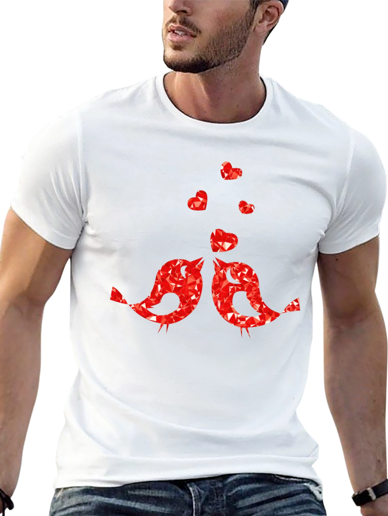Love Birds Graphic Tee - Valentines Day T-Shirt