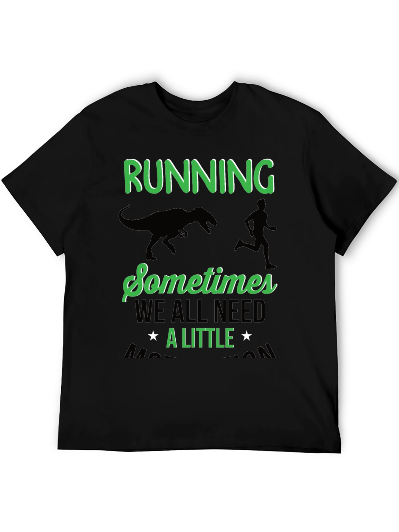 Running Dinosaur T-Shirt Funny Run Motivation Tee