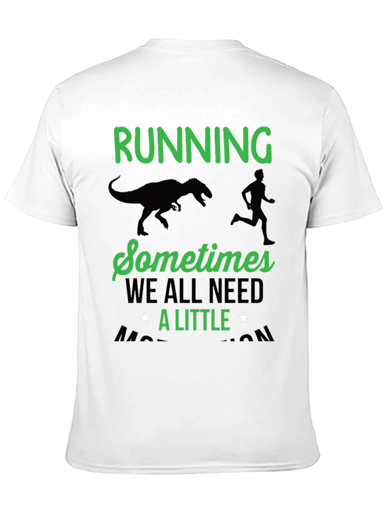 Running Dinosaur T-Shirt Funny Run Motivation Tee
