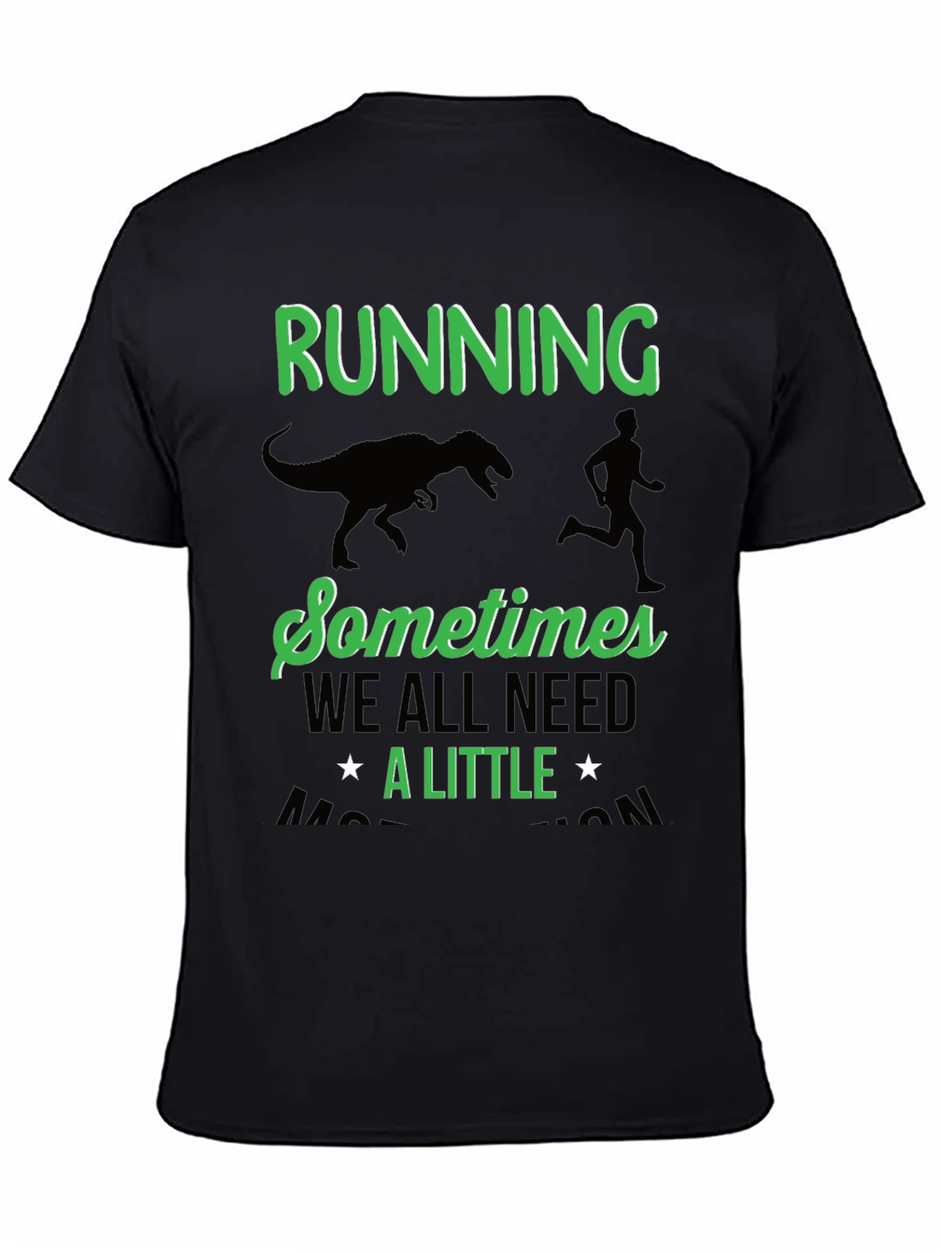 Running Dinosaur T-Shirt Funny Run Motivation Tee