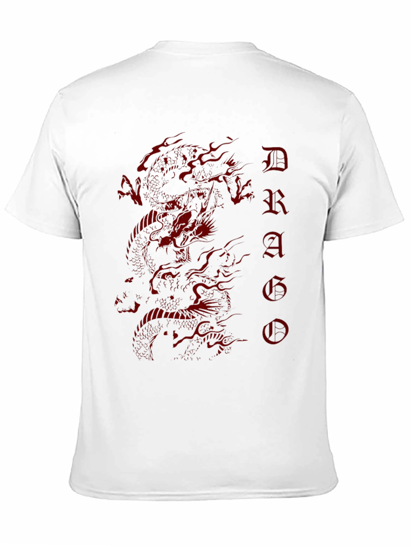 Dragon Graphic Tee - Mens Black Cotton T-Shirt