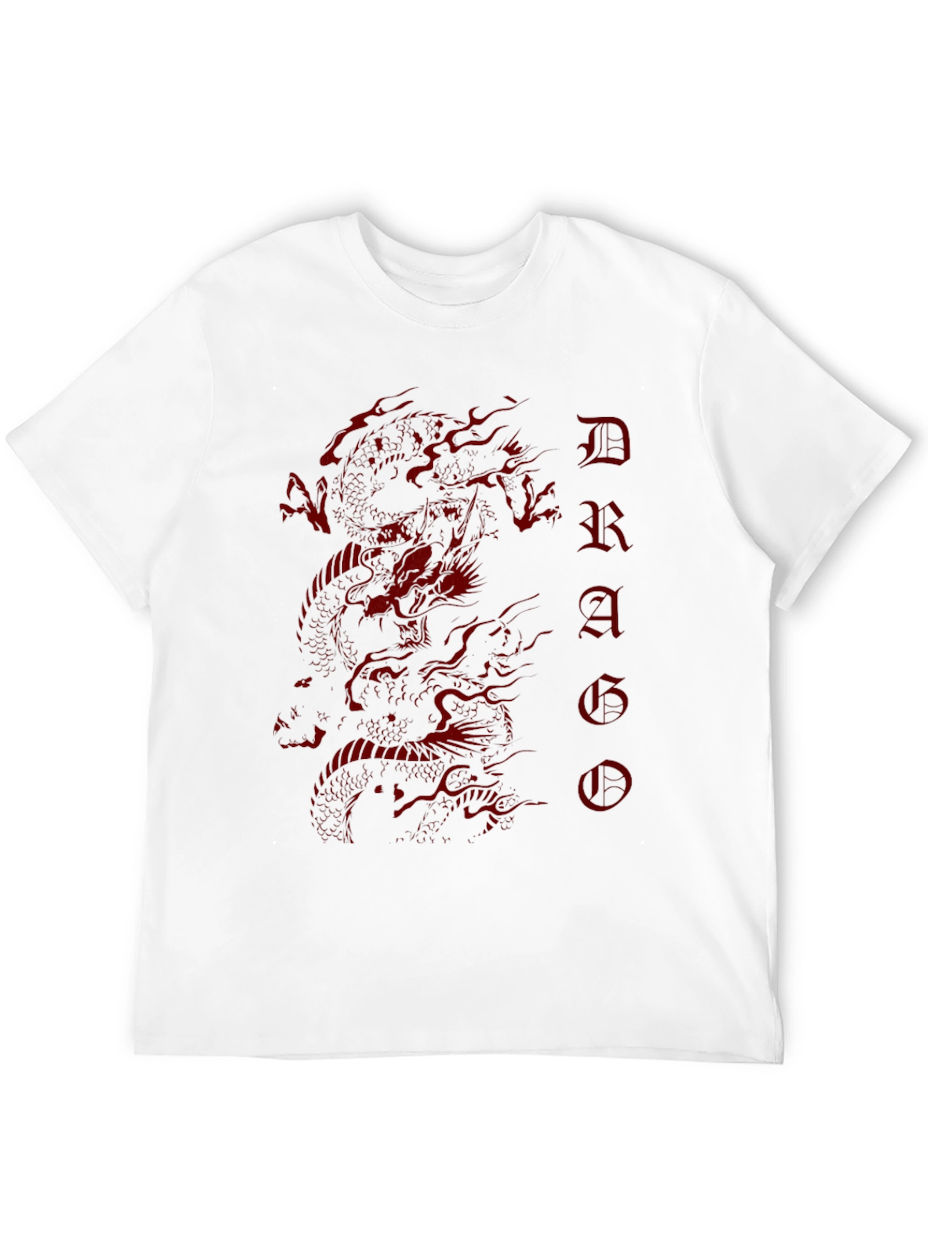 Dragon Graphic Tee - Mens Black Cotton T-Shirt
