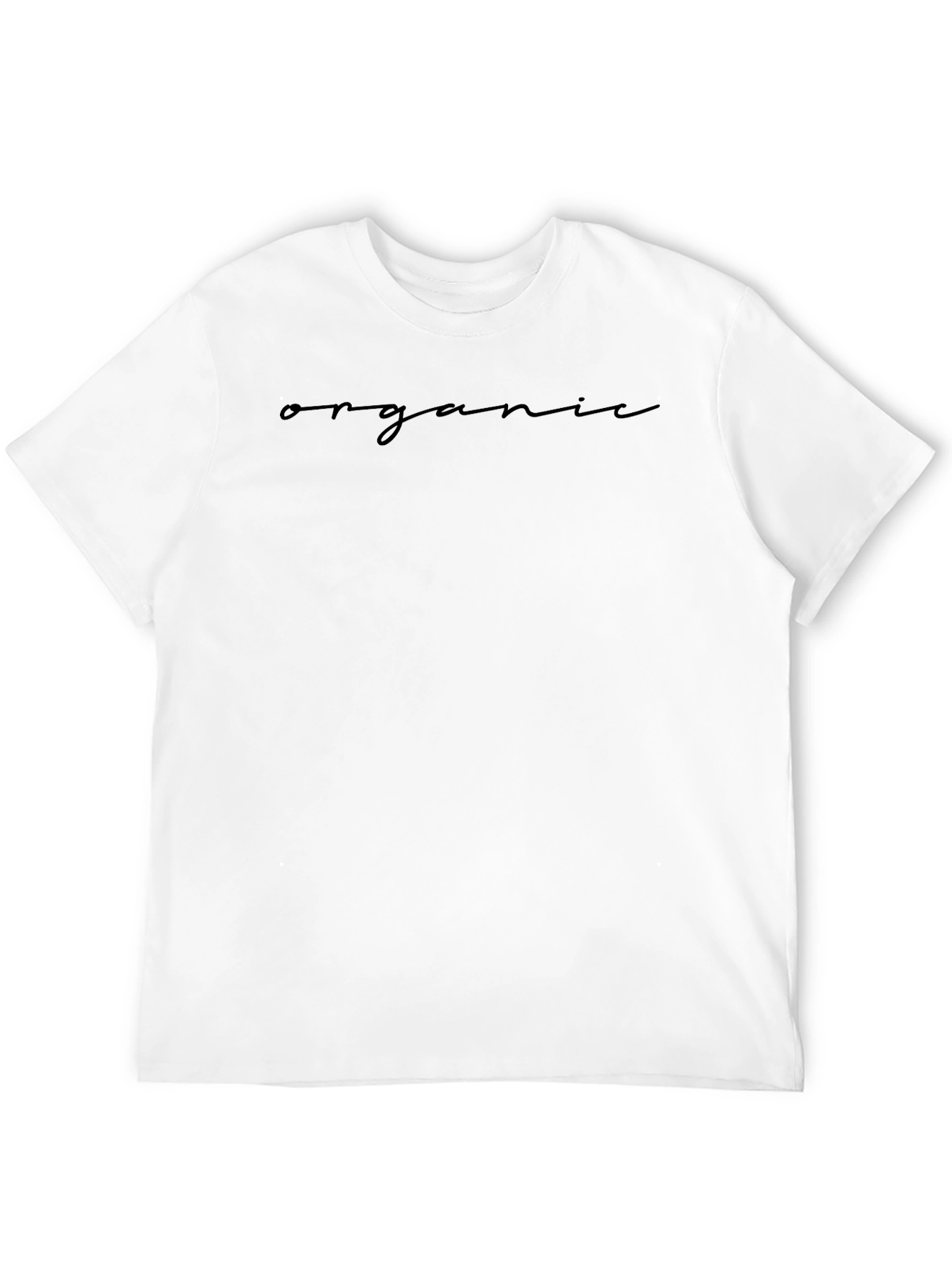 Organic Script Black T-Shirt