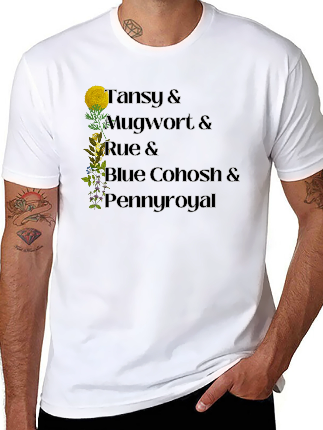 Tansy & Mugwort Plant Lover T-Shirt