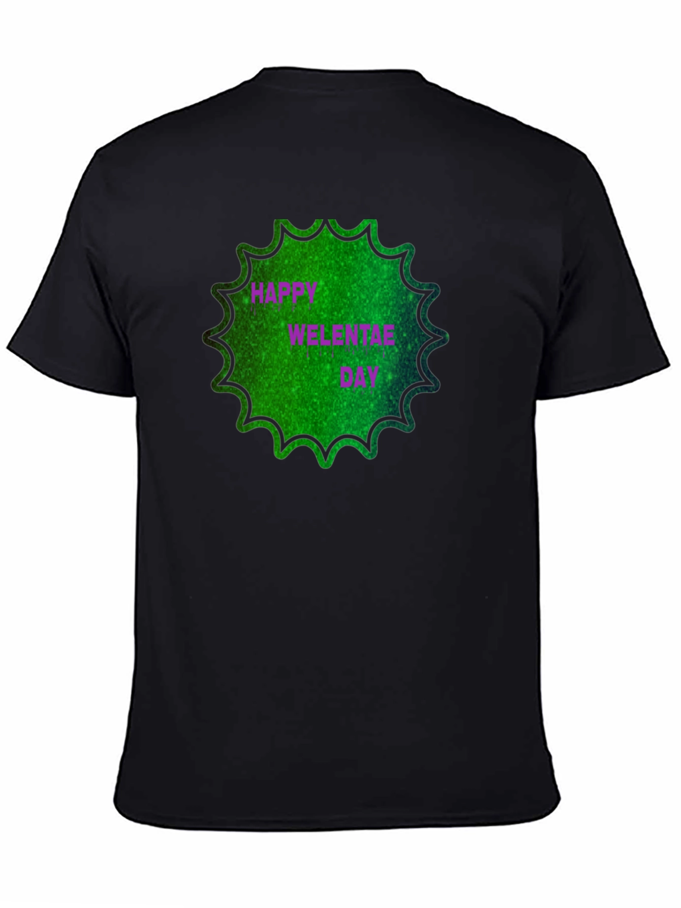 Happy Welentae Day Black T-Shirt