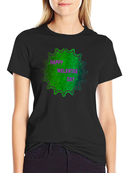 Happy Welentae Day Black T-Shirt