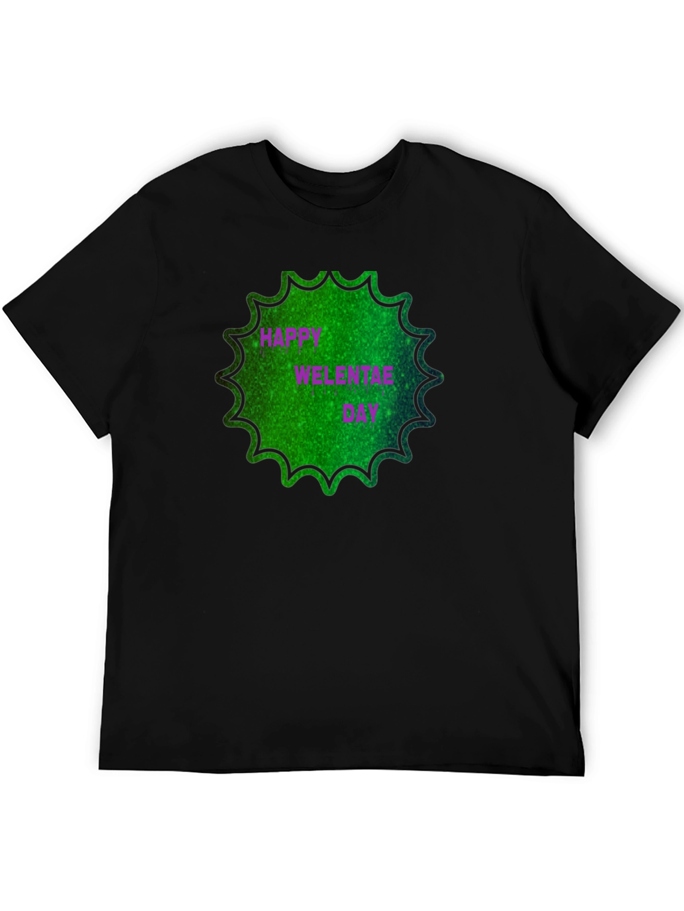 Happy Welentae Day Black T-Shirt