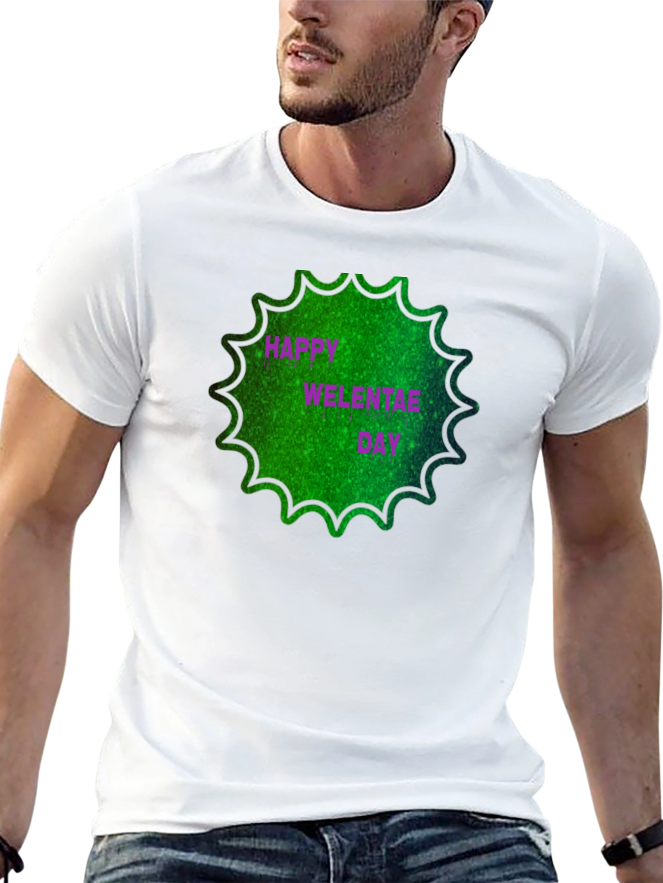 Happy Welentae Day Black T-Shirt