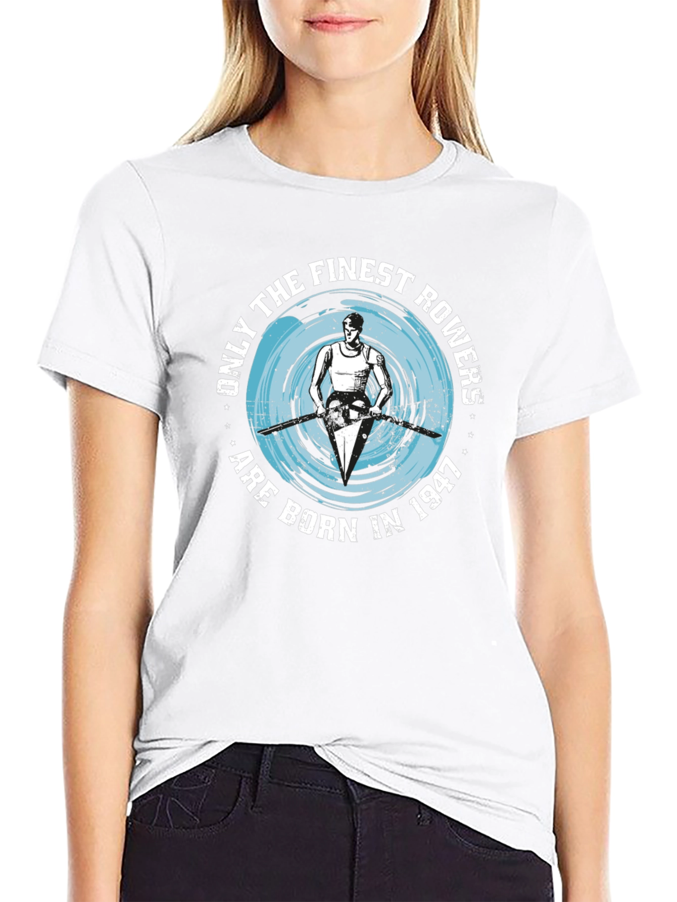 Finest Rowers Born in 1947 Black T-Shirt