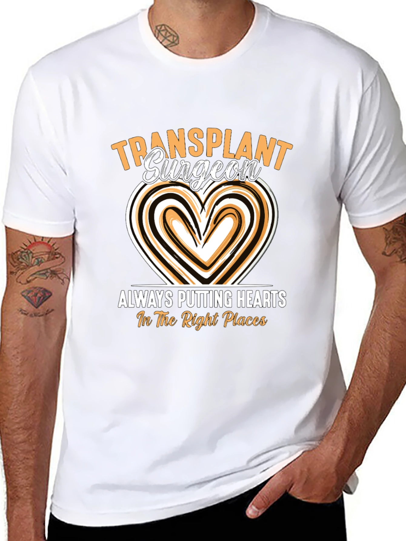 Transplant Surgeon Heart T-Shirt - Medical Professional Tee