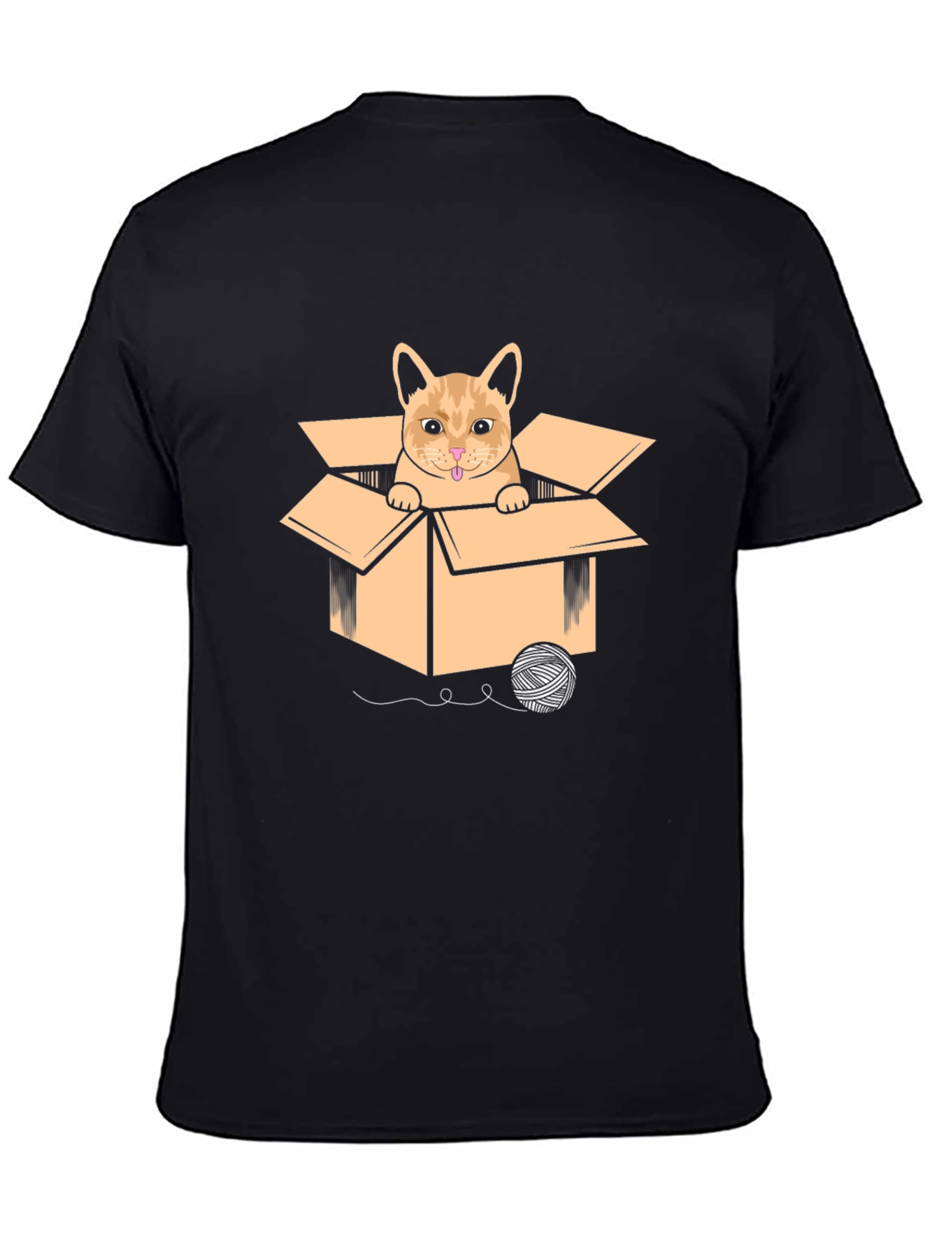Cat in Box Graphic T-Shirt