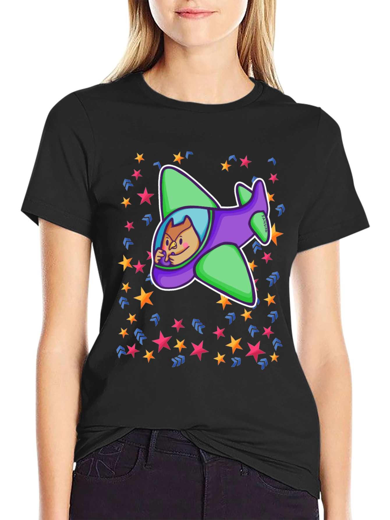 Cartoon Plane T-Shirt