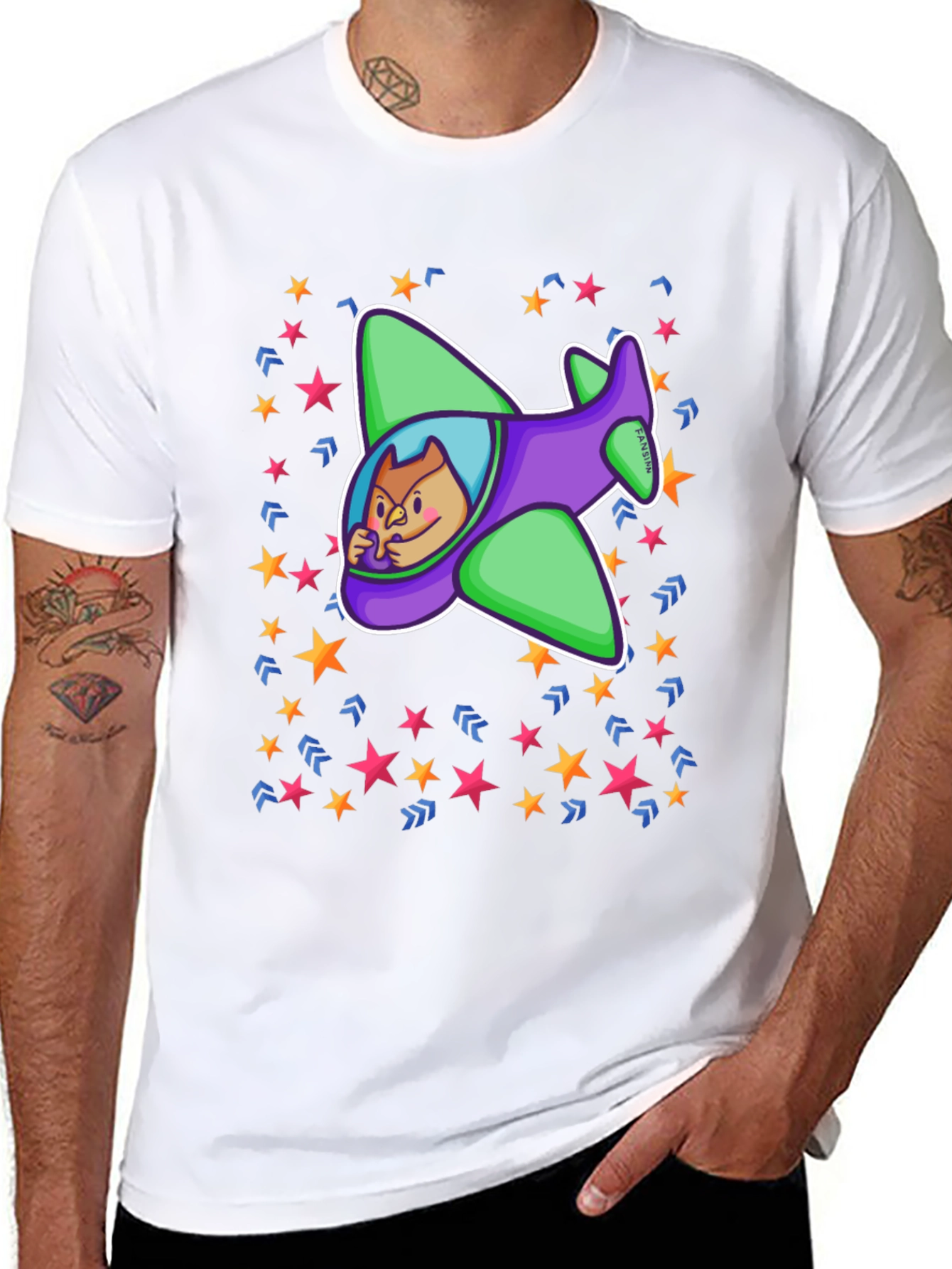 Cartoon Plane T-Shirt