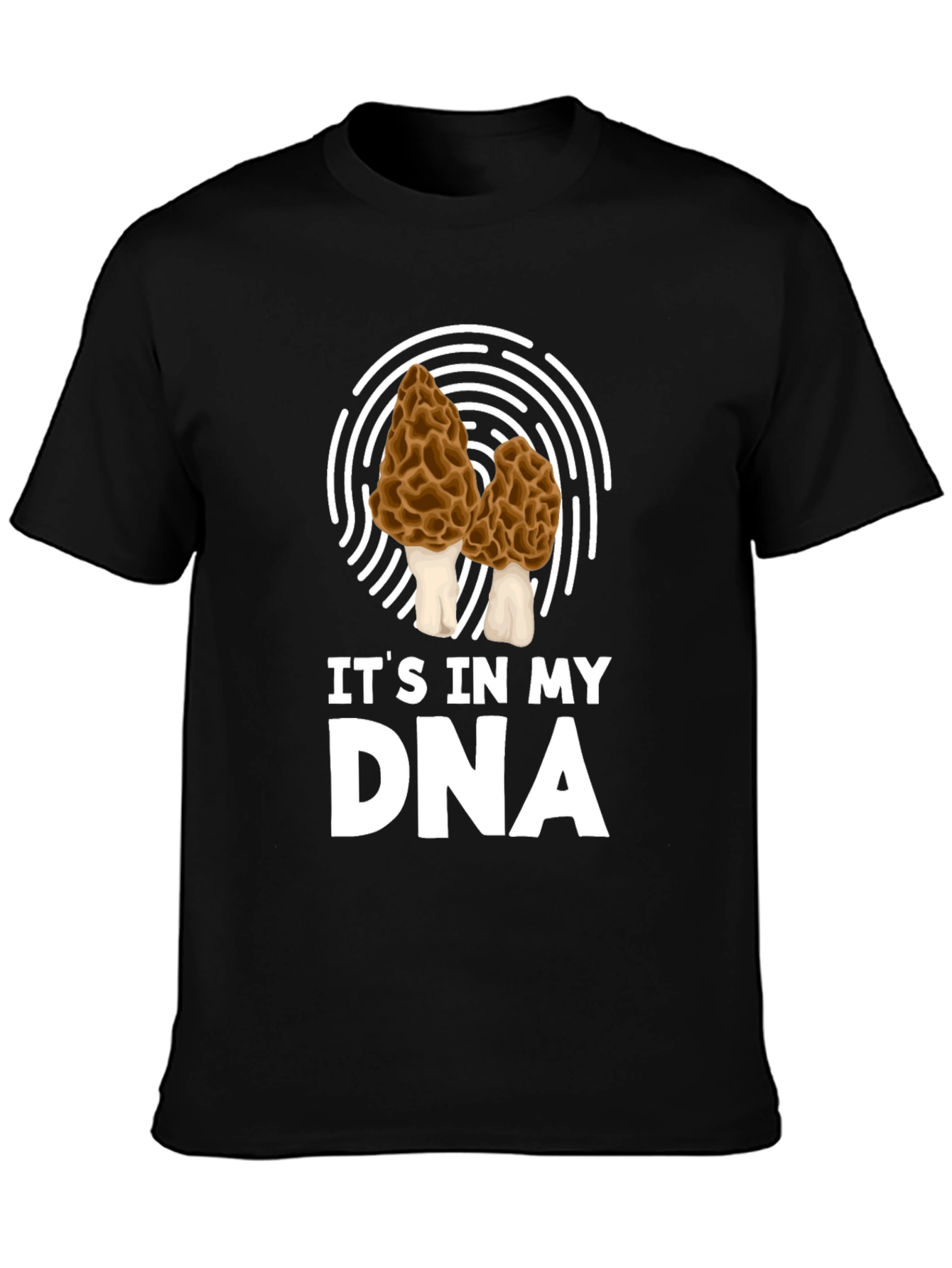Mushroom DNA T-Shirt - Unique Morel Lover Gift