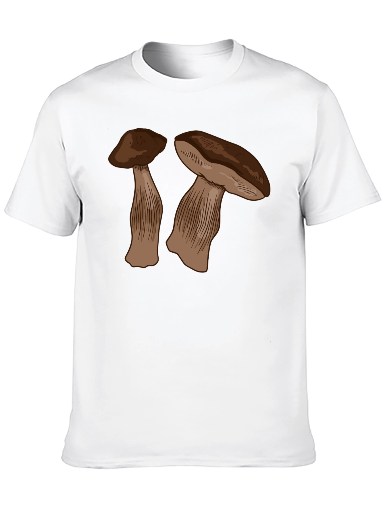Mushroom Graphic Black T-Shirt - Unisex Design