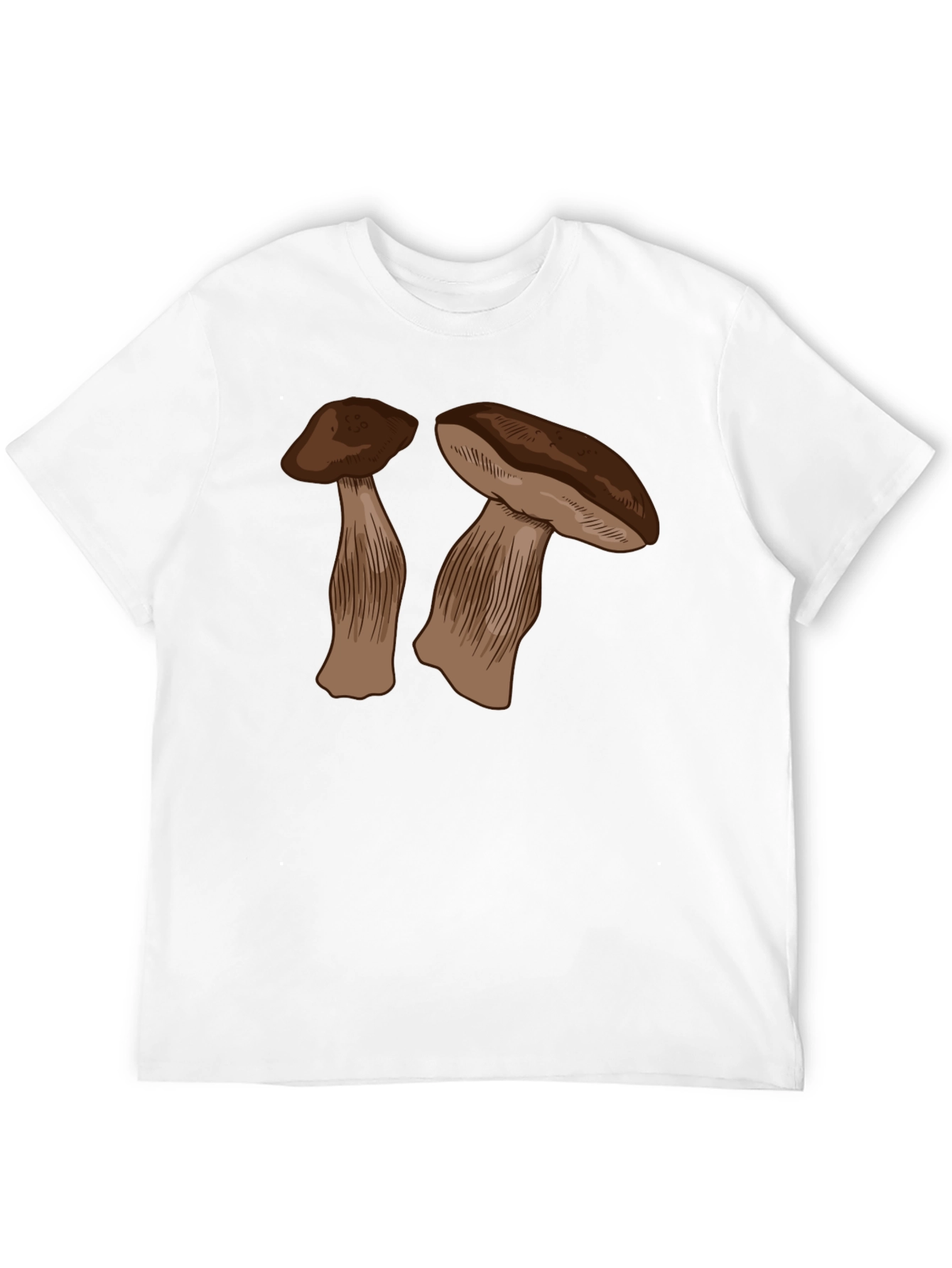 Mushroom Graphic Black T-Shirt - Unisex Design