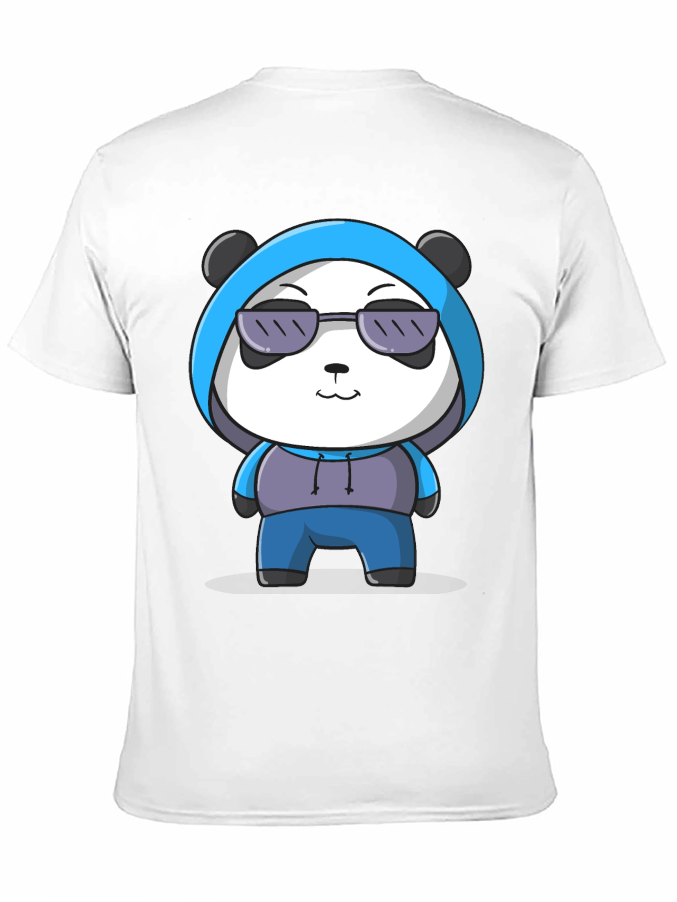 Cool Panda Graphic Tee - Casual Black T-Shirt