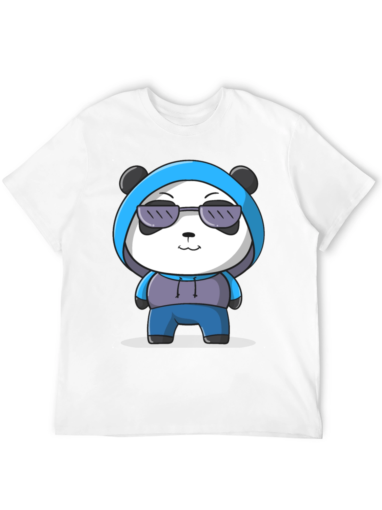 Cool Panda Graphic Tee - Casual Black T-Shirt