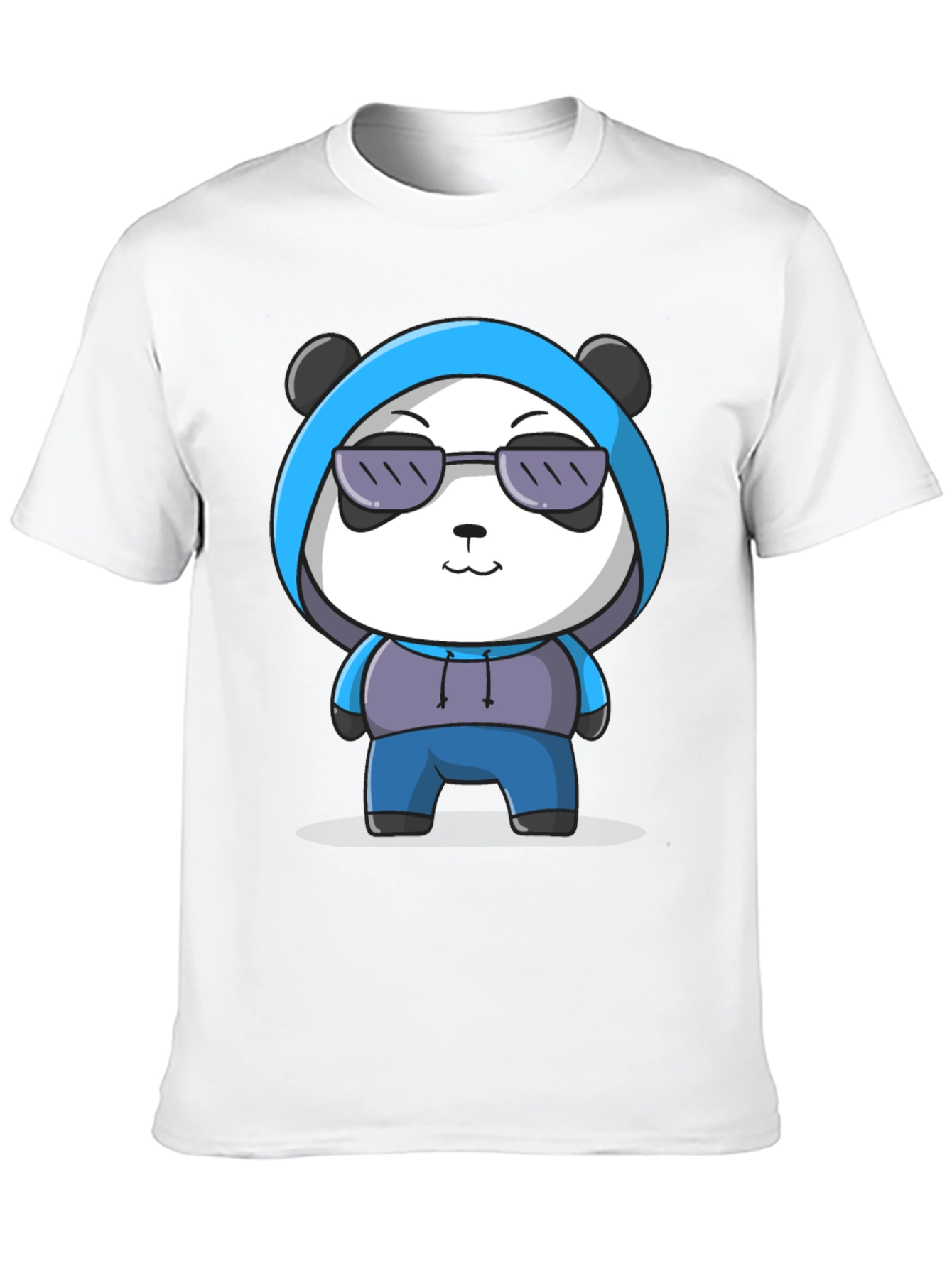 Cool Panda Graphic Tee - Casual Black T-Shirt