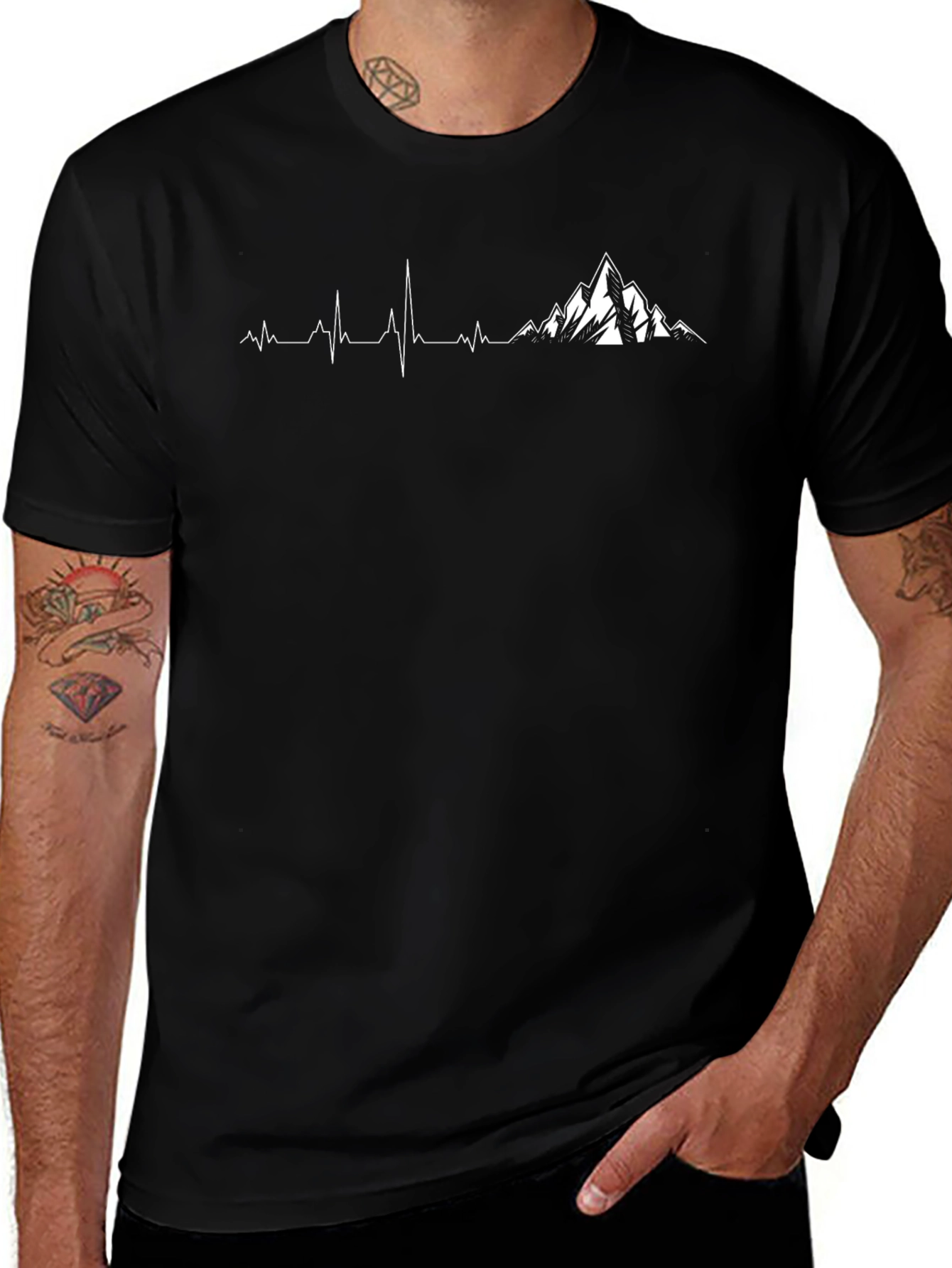 Mountain Heartbeat T-Shirt - Adventure Awaits!