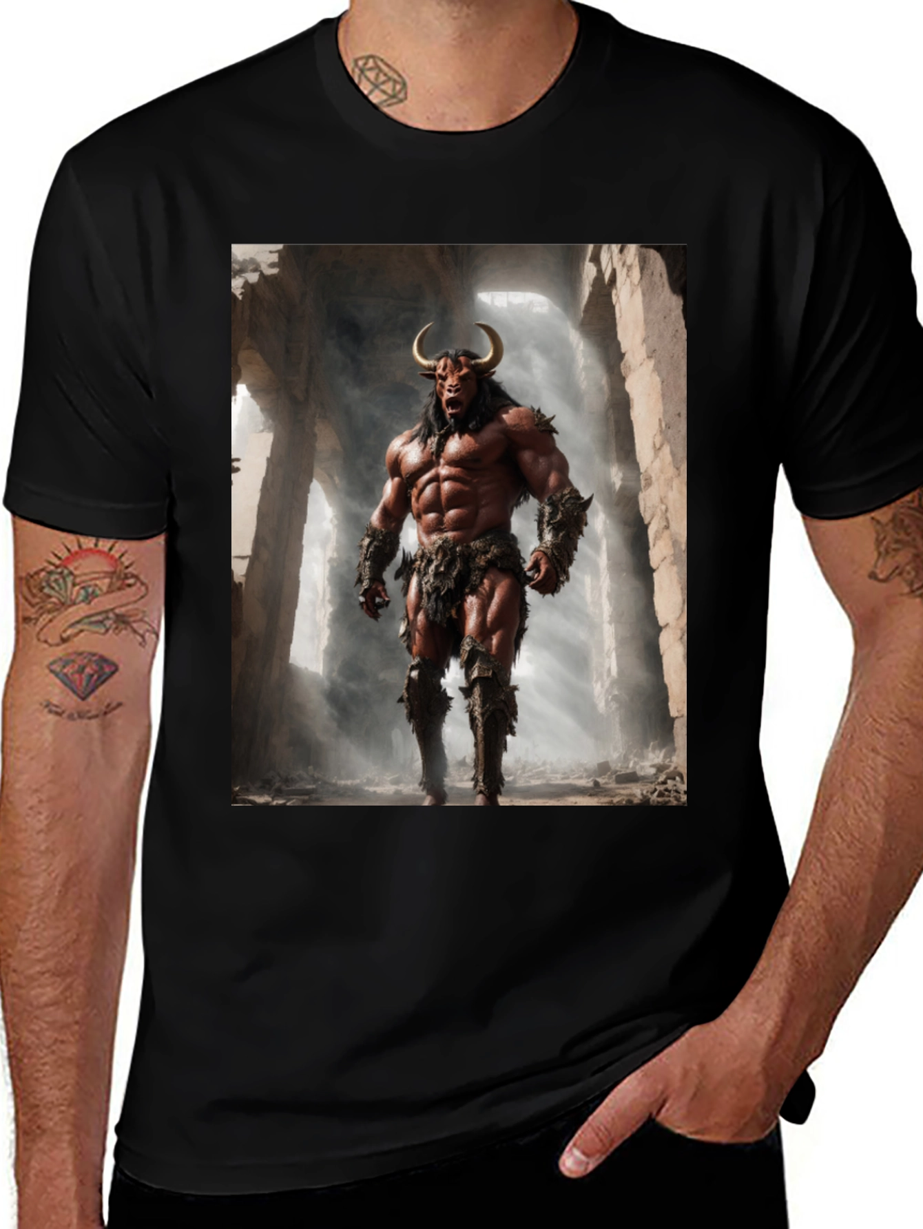 Minotaur Warrior Graphic Tee