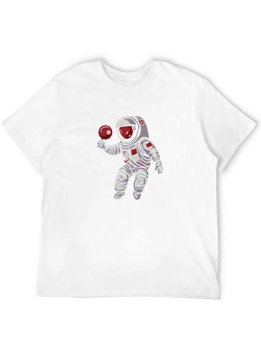 Astronaut Pong Black T-Shirt