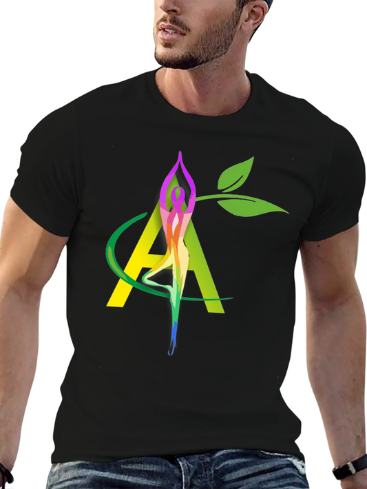Yoga Nature Black Graphic Tee