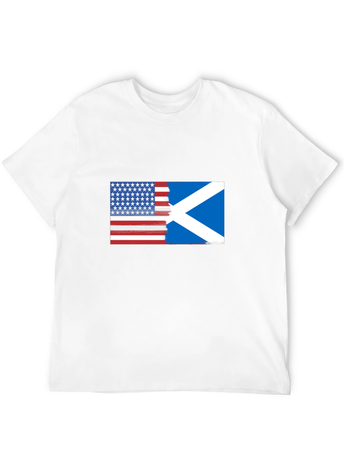 USA & Scotland Flag T-Shirt
