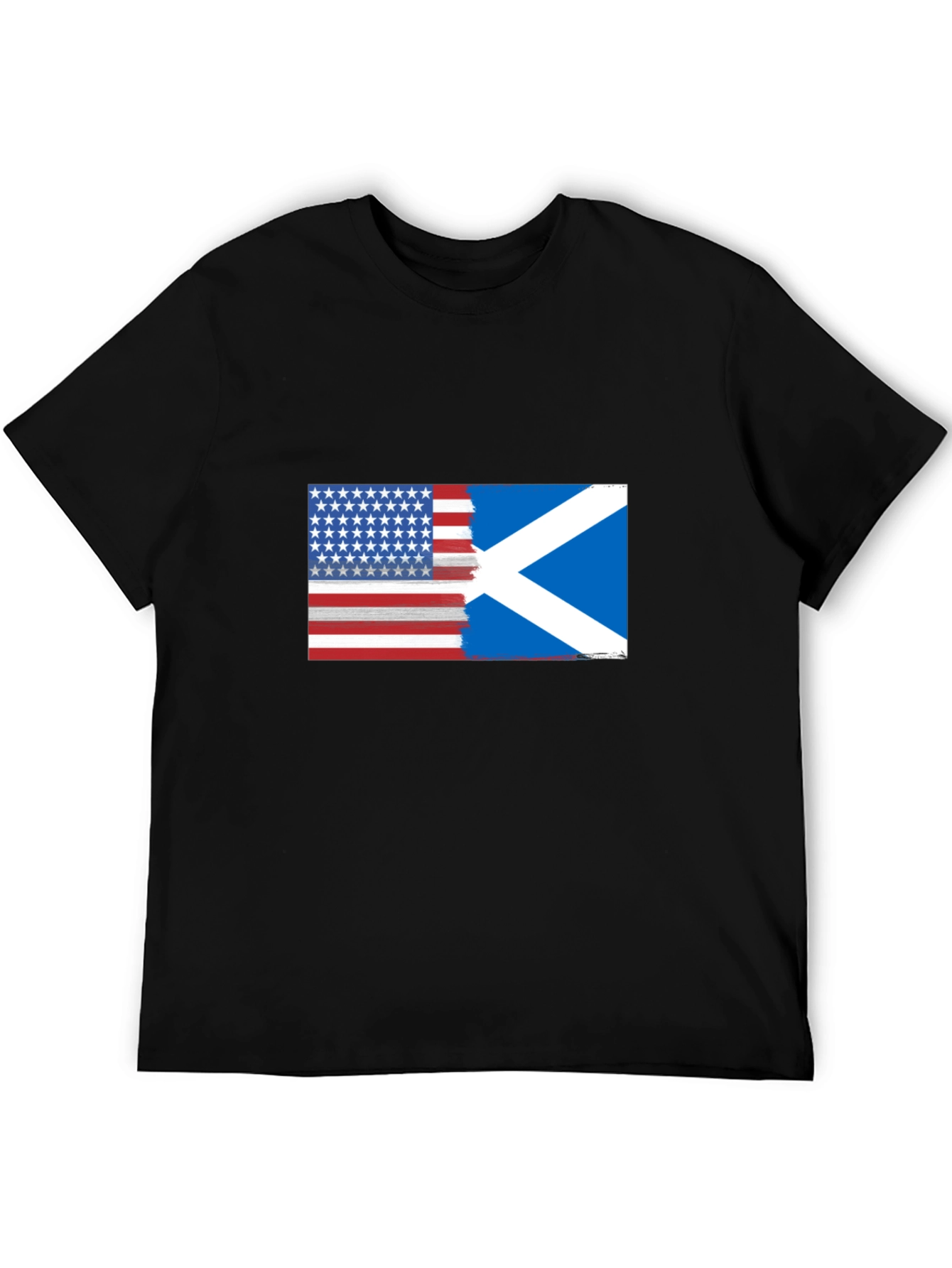 USA & Scotland Flag T-Shirt