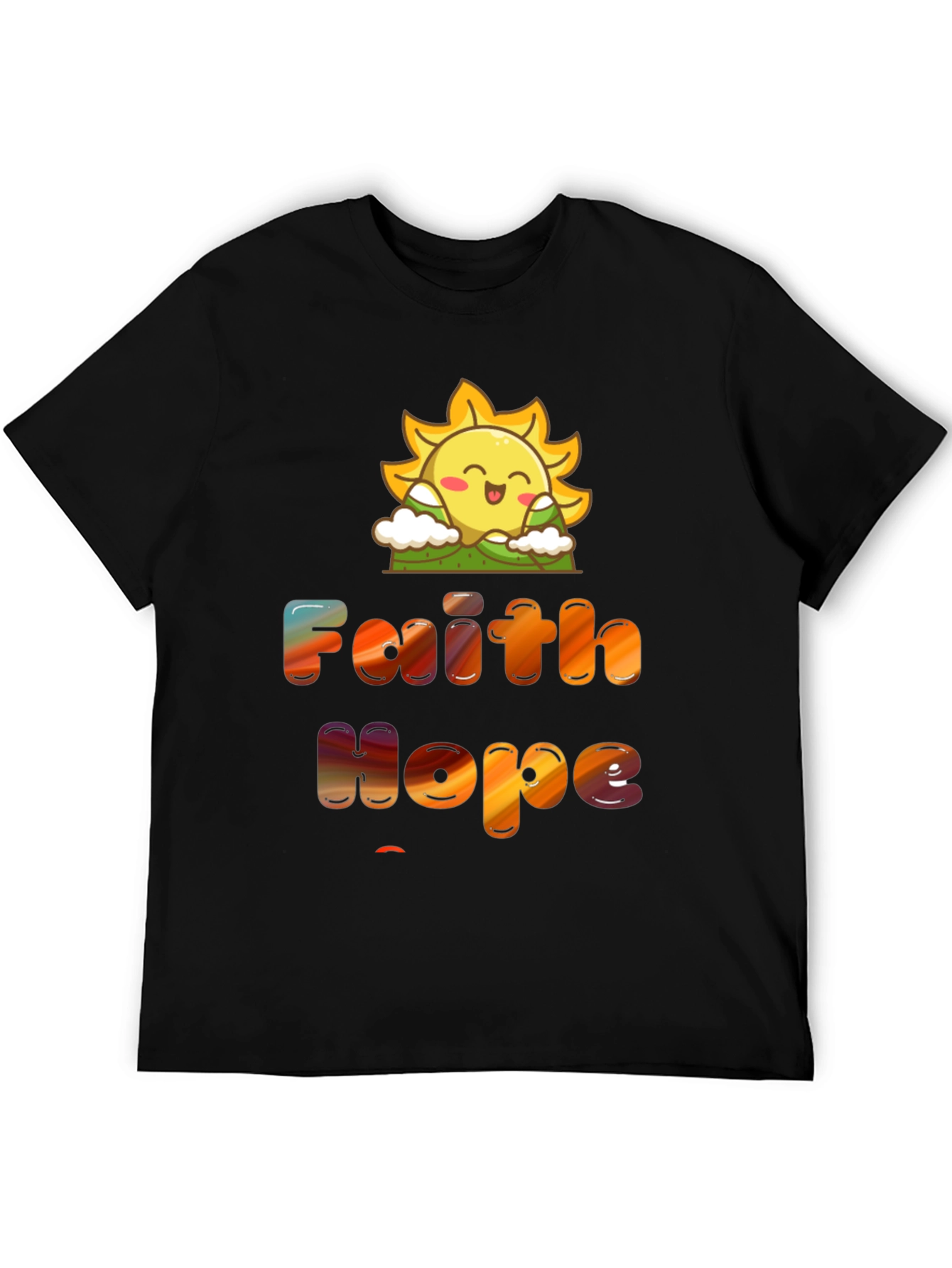 Faith Hope Love T-Shirt Sun Graphic Tee