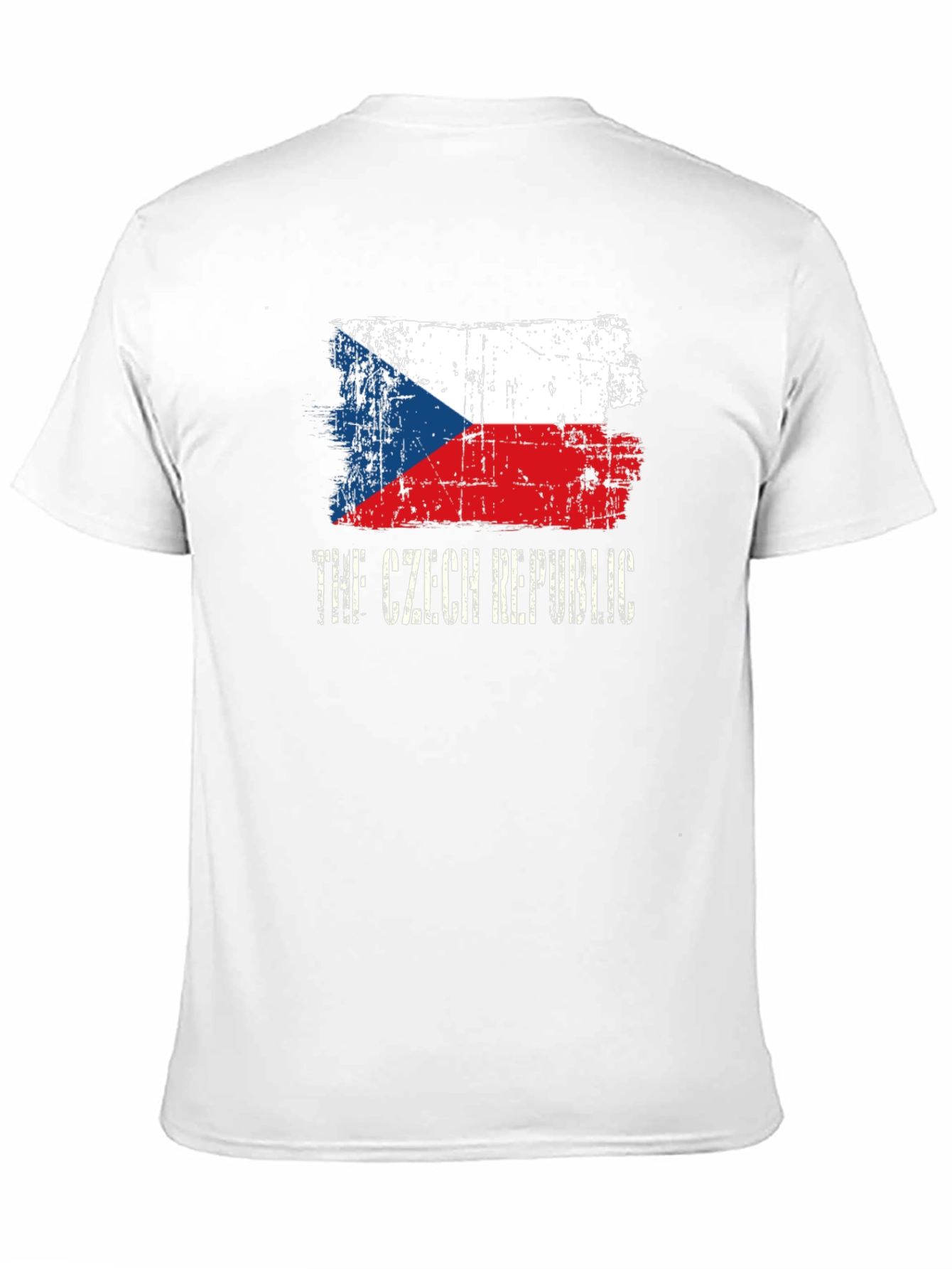 Czech Republic Flag T-Shirt - Distressed Design