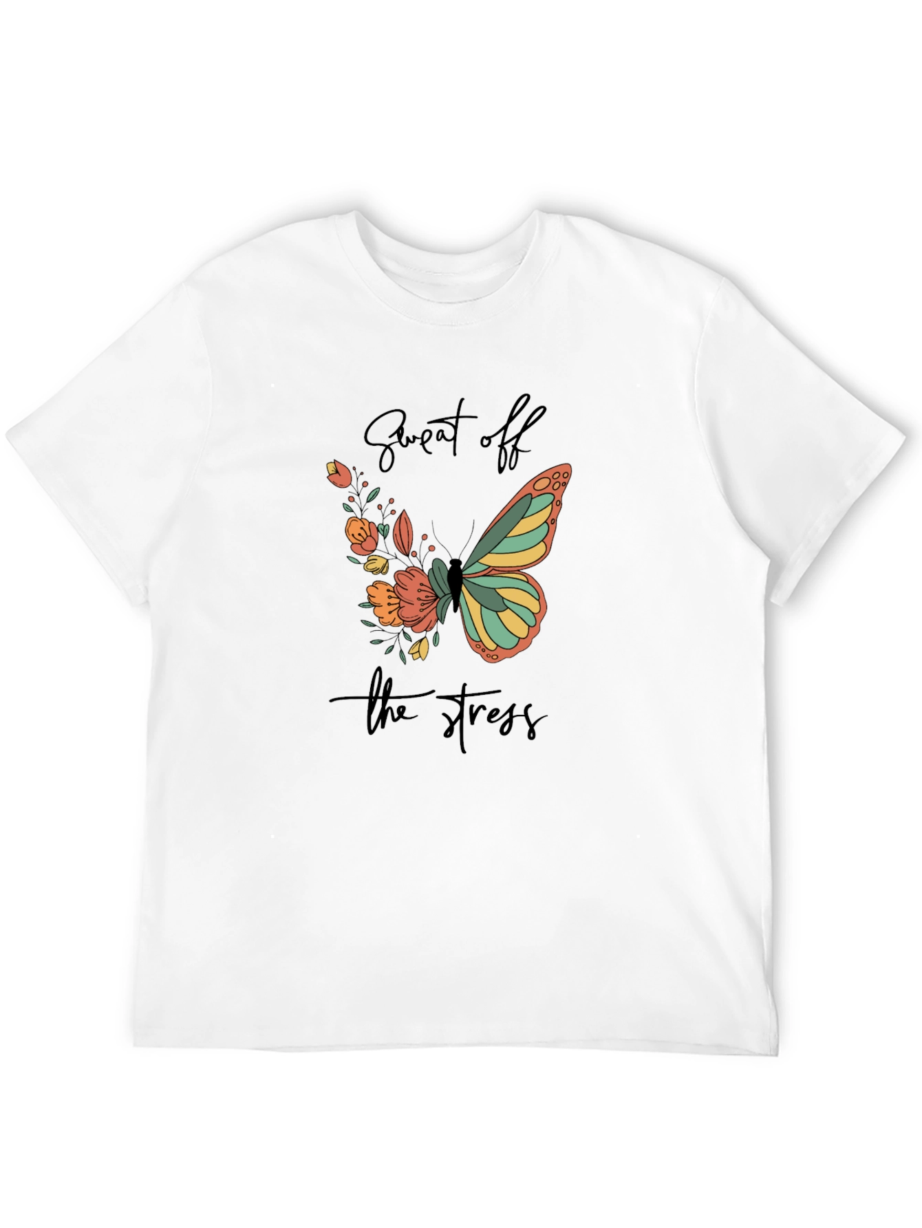 Sweat Off the Stress Butterfly Tee