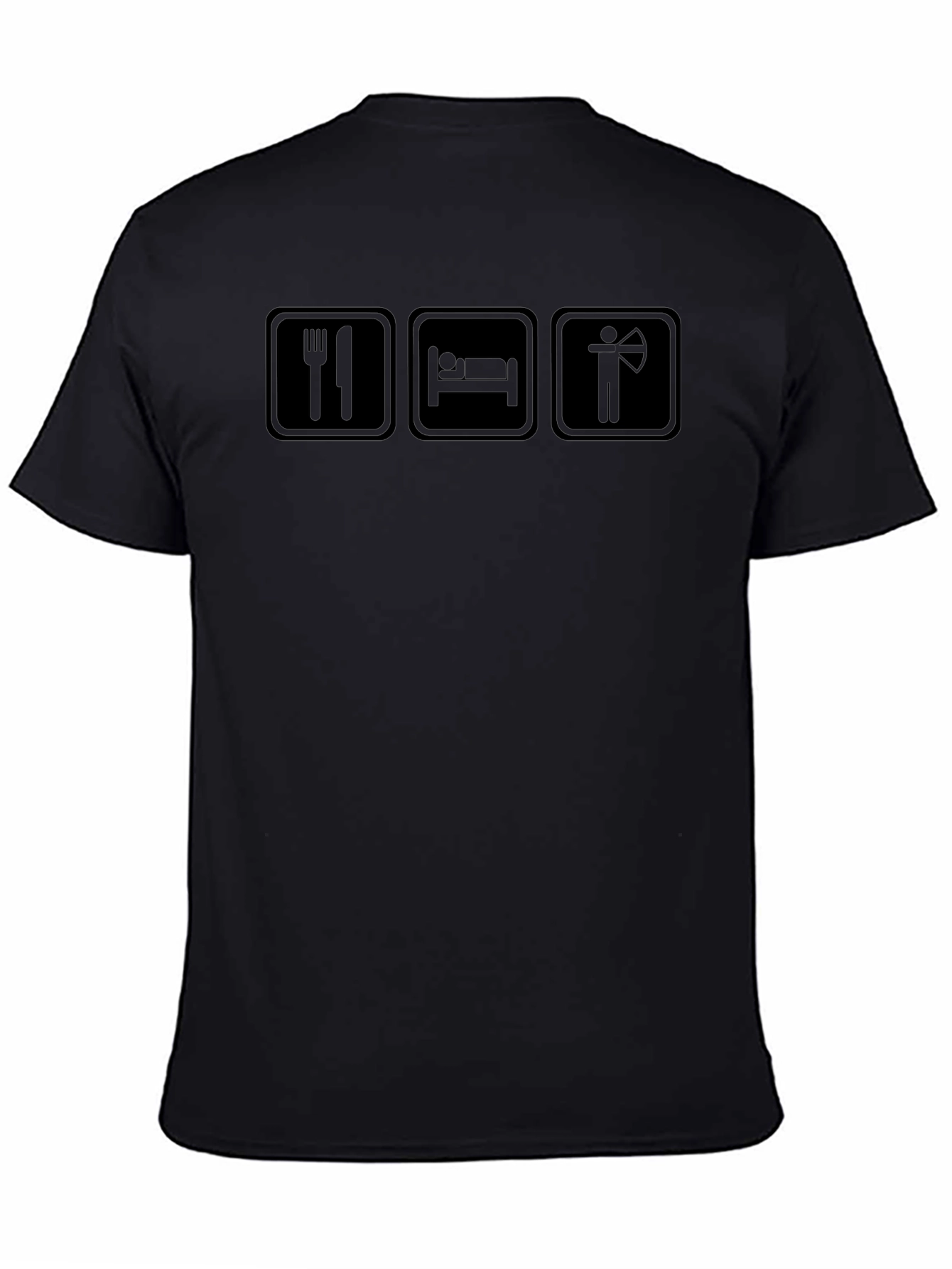 Eat Sleep Archery - Black Graphic T-Shirt