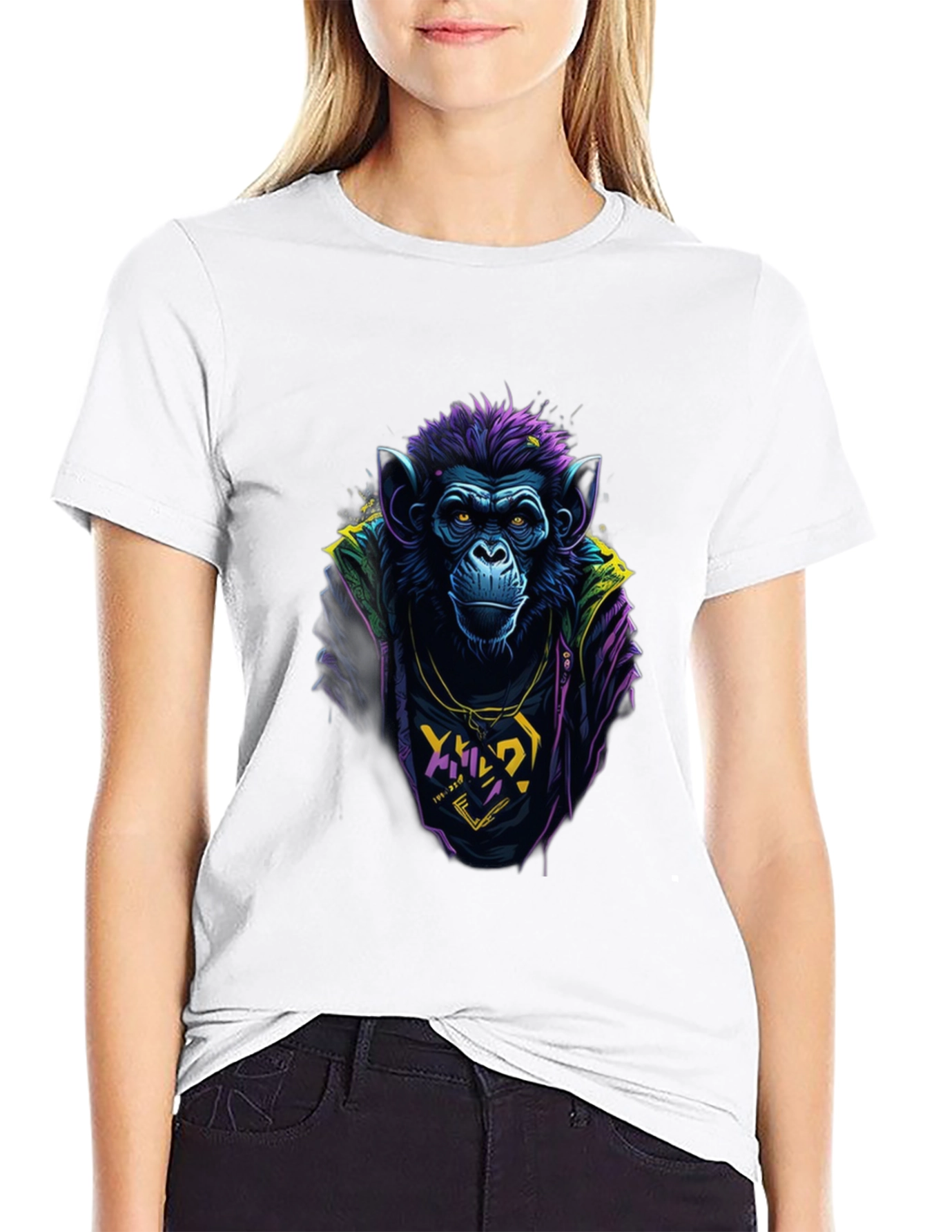 Cool Monkey Graphic Tee - Mens Black T-Shirt