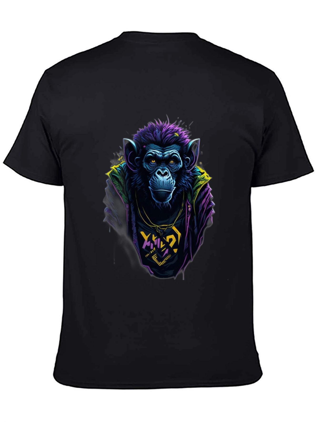 Cool Monkey Graphic Tee - Mens Black T-Shirt