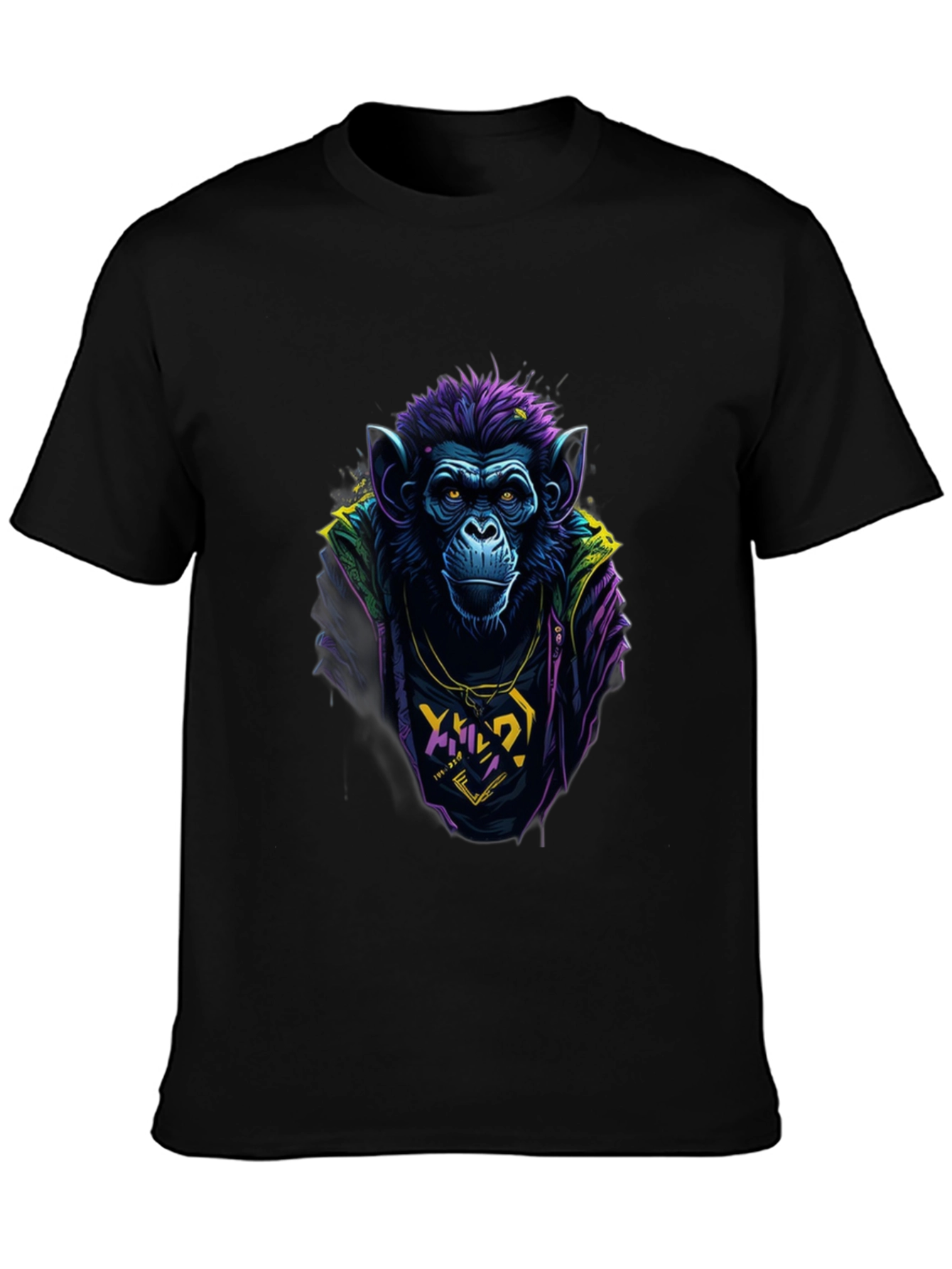 Cool Monkey Graphic Tee - Mens Black T-Shirt