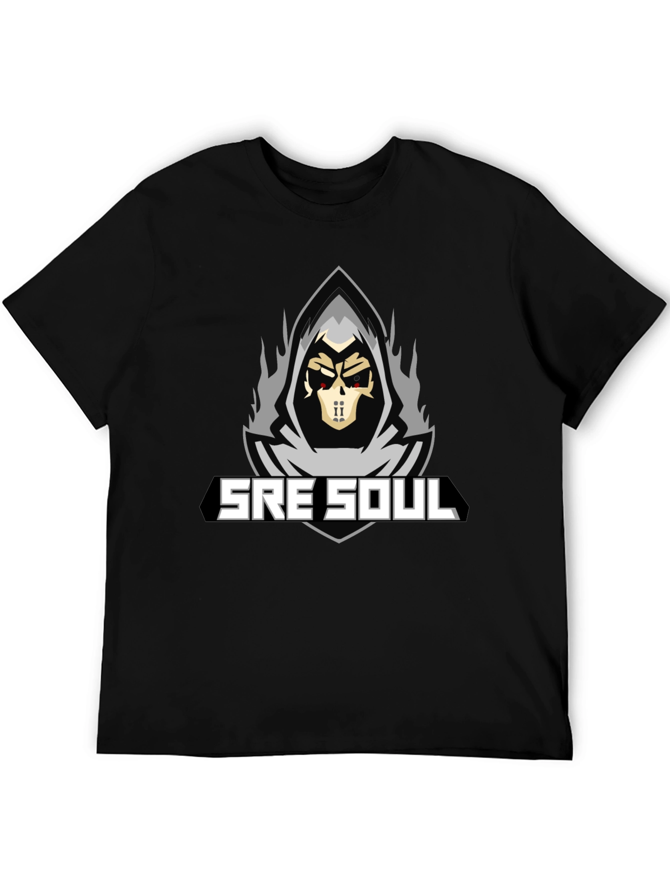 SRE SOUL Graphic T-Shirt - Grim Reaper Design
