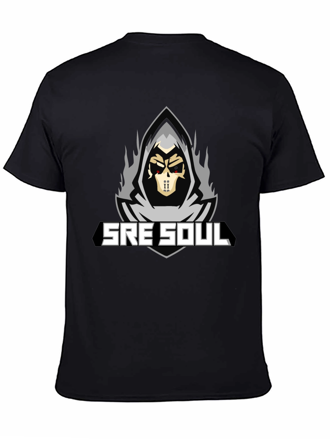 SRE SOUL Graphic T-Shirt - Grim Reaper Design